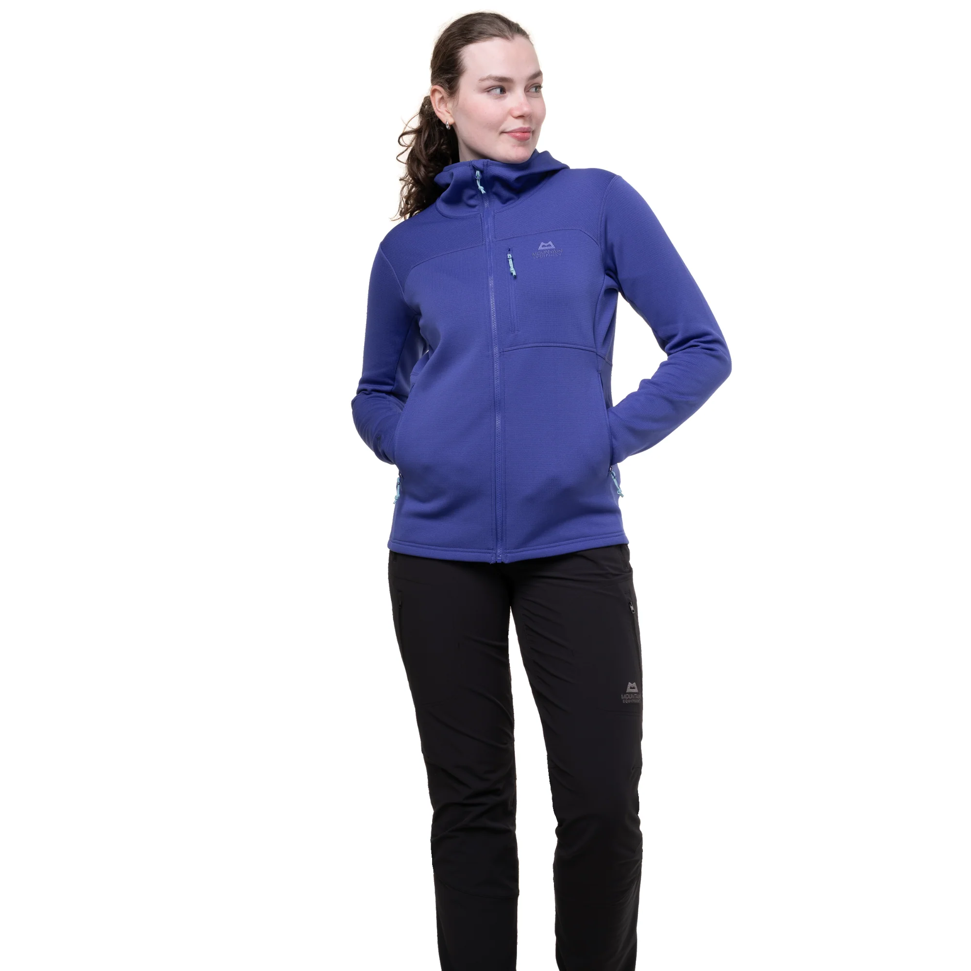 Mountain Equipment Women's Durian Hooded Full Zip Fleece (Clematis) - Image 2