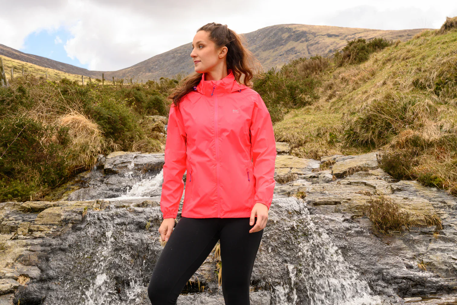 Mac In A Sac Unisex Origin 2 Waterproof Jacket (Neon Watermelon) - Image 4