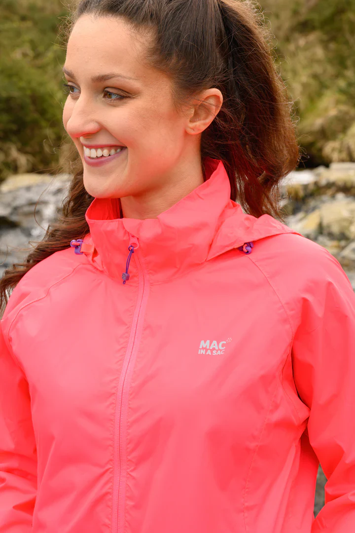 Mac In A Sac Unisex Origin 2 Waterproof Jacket (Neon Watermelon) - Image 5
