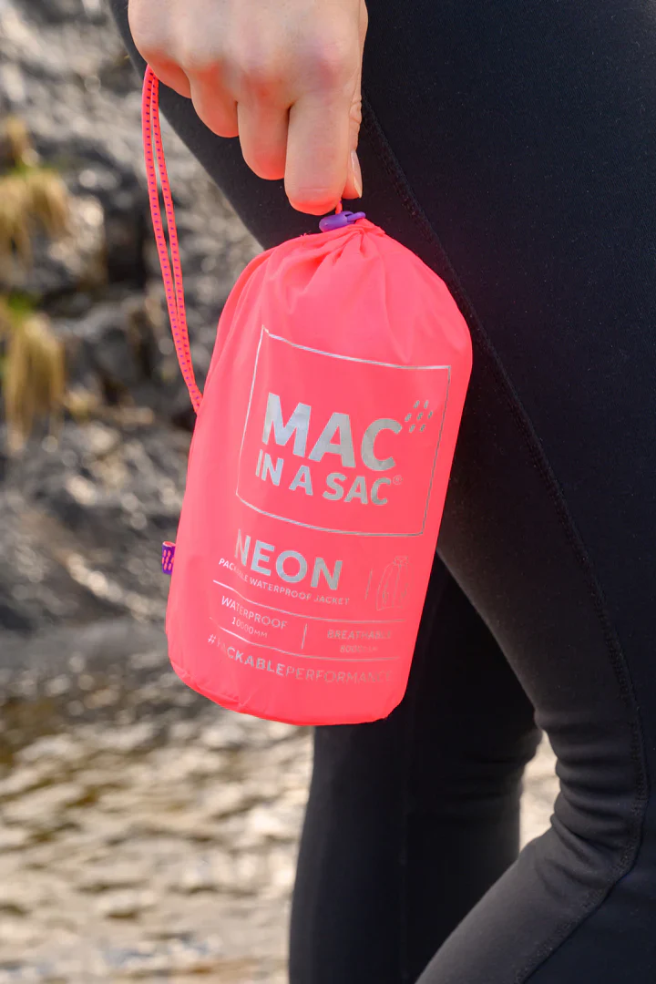 Mac In A Sac Unisex Origin 2 Waterproof Jacket (Neon Watermelon) - Image 9
