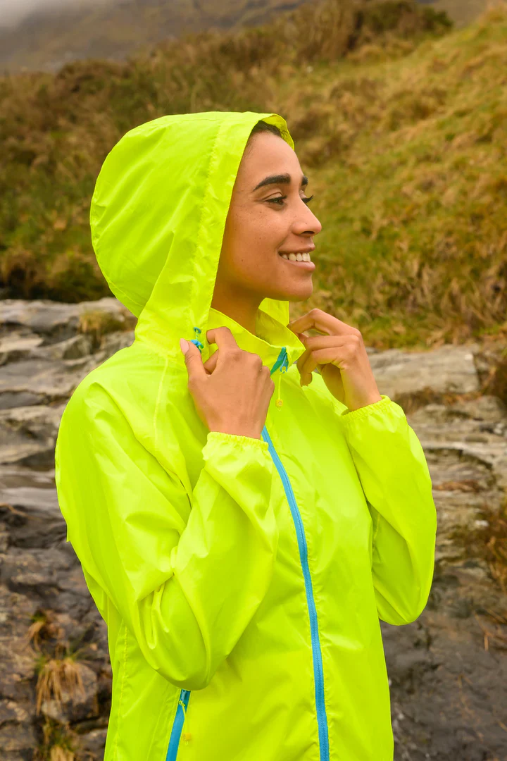Mac In A Sac Unisex Origin 2 Waterproof Jacket (Neon Yellow) - Image 4