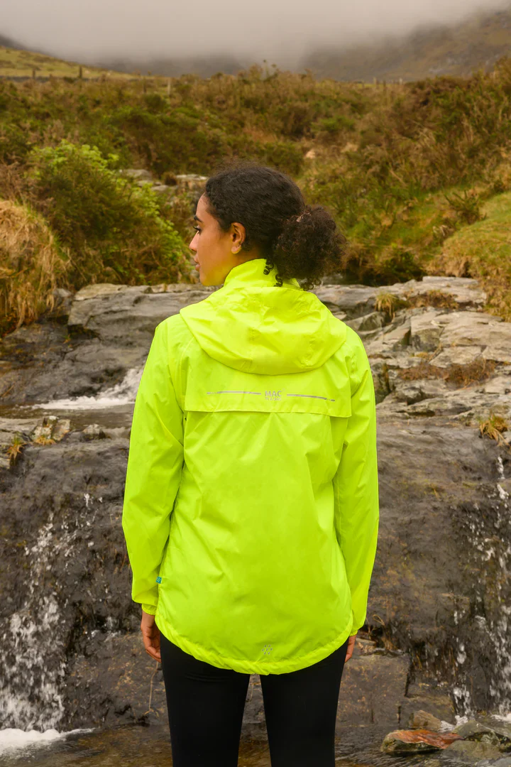 Mac In A Sac Unisex Origin 2 Waterproof Jacket (Neon Yellow) - Image 5