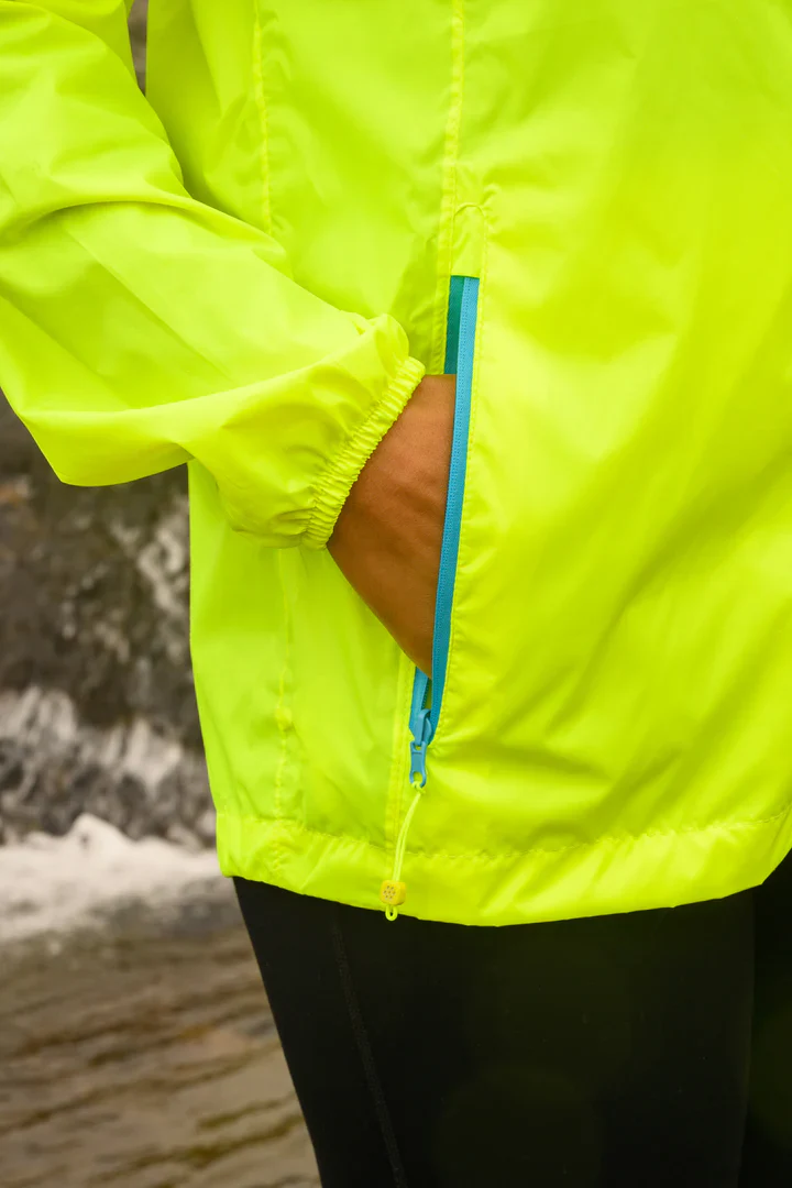 Mac In A Sac Unisex Origin 2 Waterproof Jacket (Neon Yellow) - Image 6