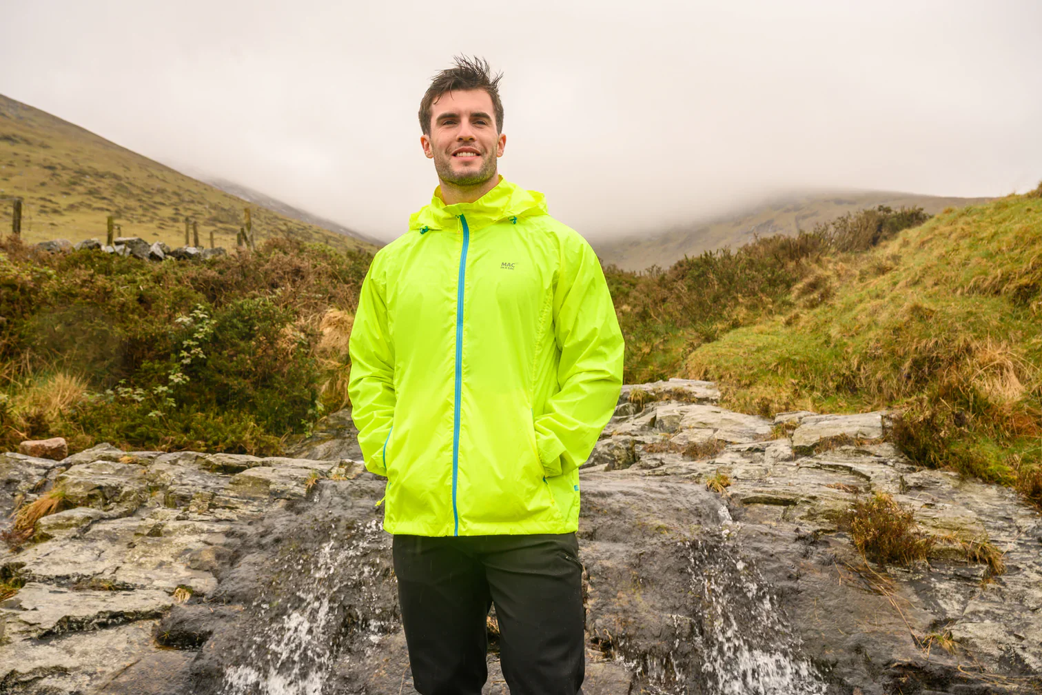 Mac In A Sac Unisex Origin 2 Waterproof Jacket (Neon Yellow) - Image 8