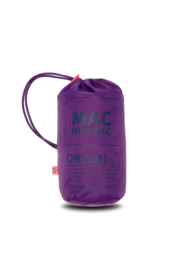 Mac In A Sac Unisex Origin 2 Waterproof Jacket (Purple) - Image 3