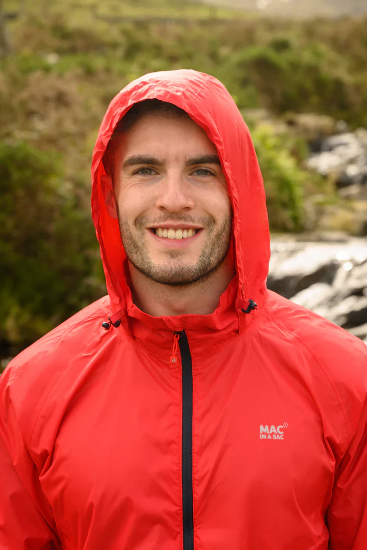 Mac In A Sac Unisex Origin 2 Waterproof Jacket (Red) - Image 4