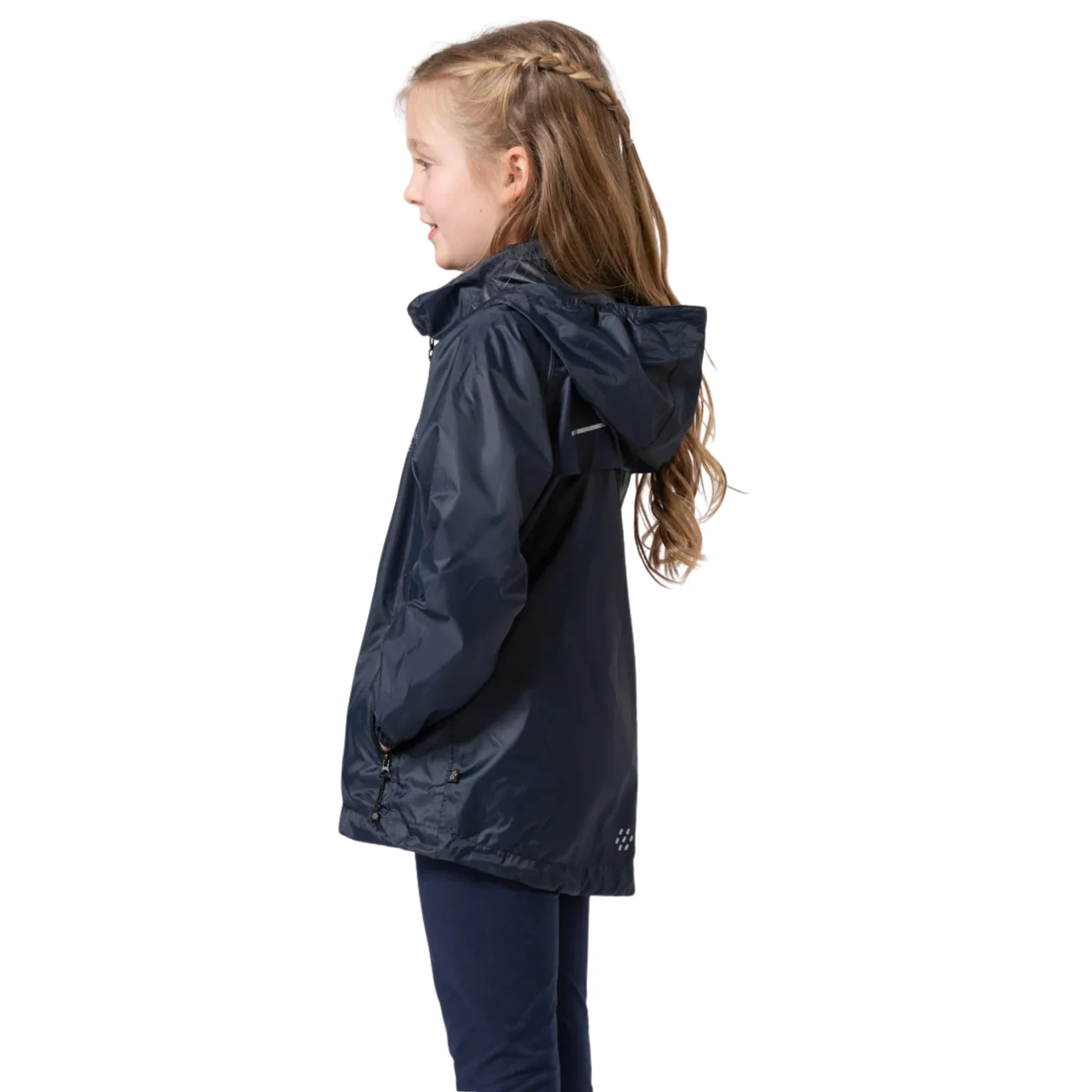 Mac In A Sac Kids Origin 2 Waterproof Jacket (Navy)(Ages 2-13) - Image 3
