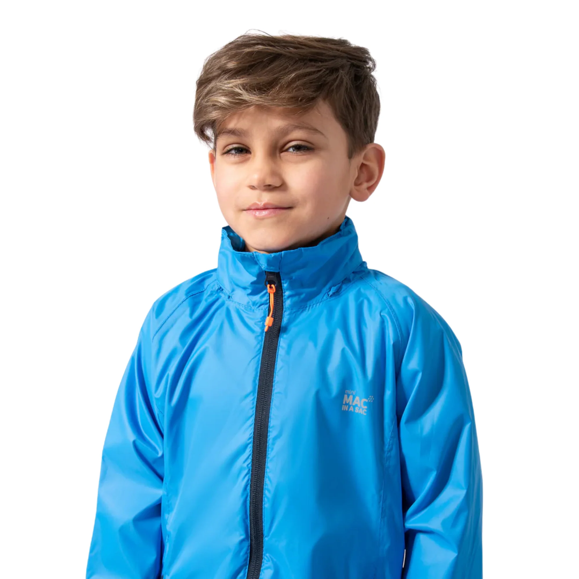 Mac In A Sac Kids Origin 2 Waterproof Jacket (Ocean Blue)(Ages 2-13) - Image 4