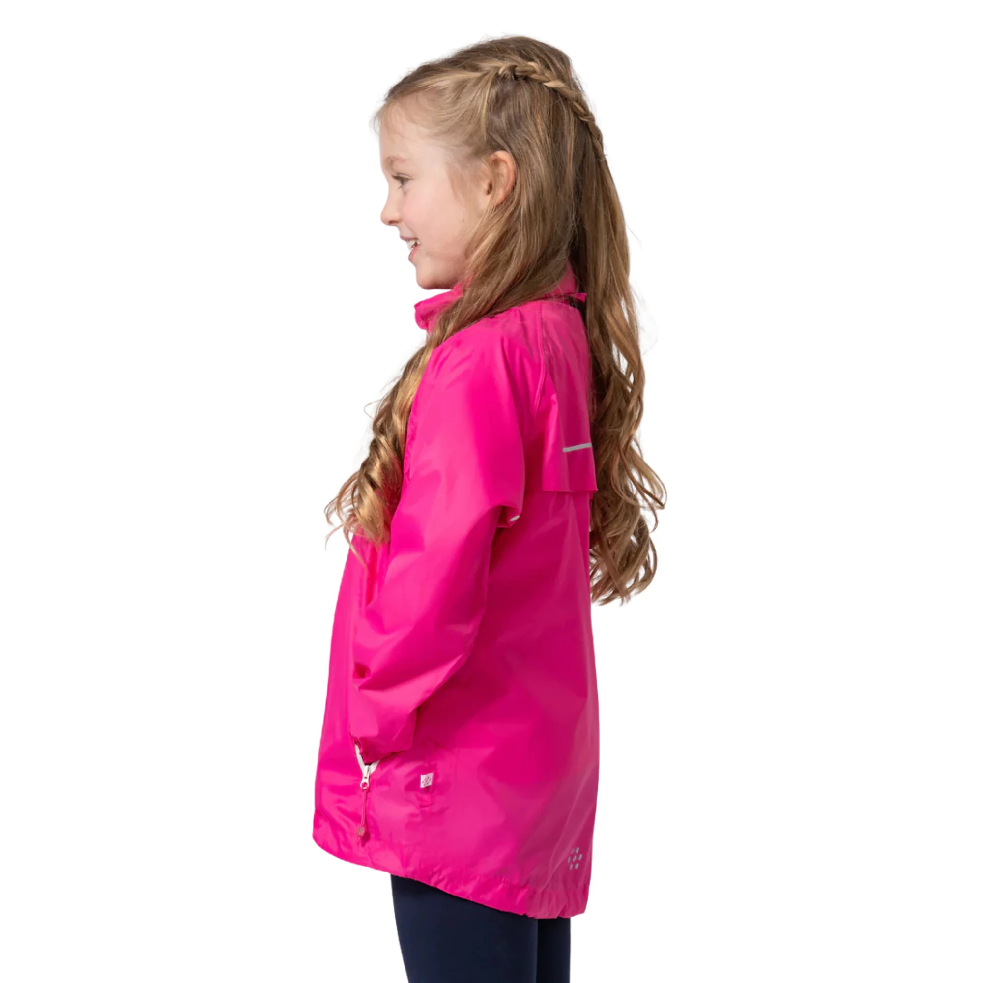 Mac In A Sac Kids Origin 2 Waterproof Jacket (New Pink)(Ages 2-13) - Image 2