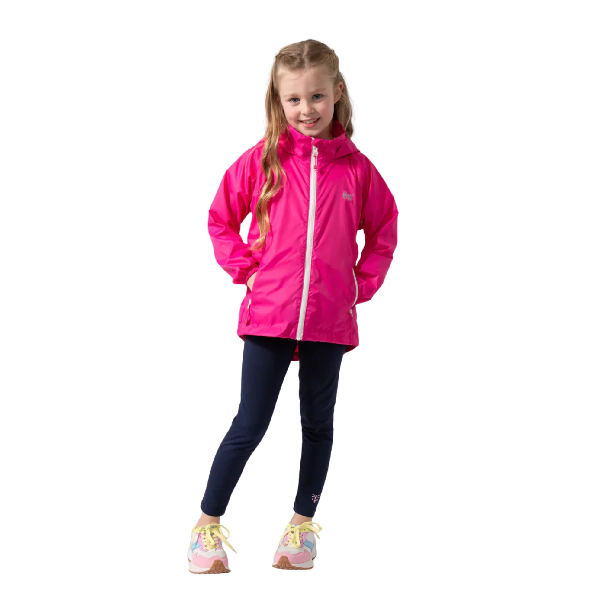 Mac In A Sac Kids Origin 2 Waterproof Jacket (New Pink)(Ages 2-13) - Image 4