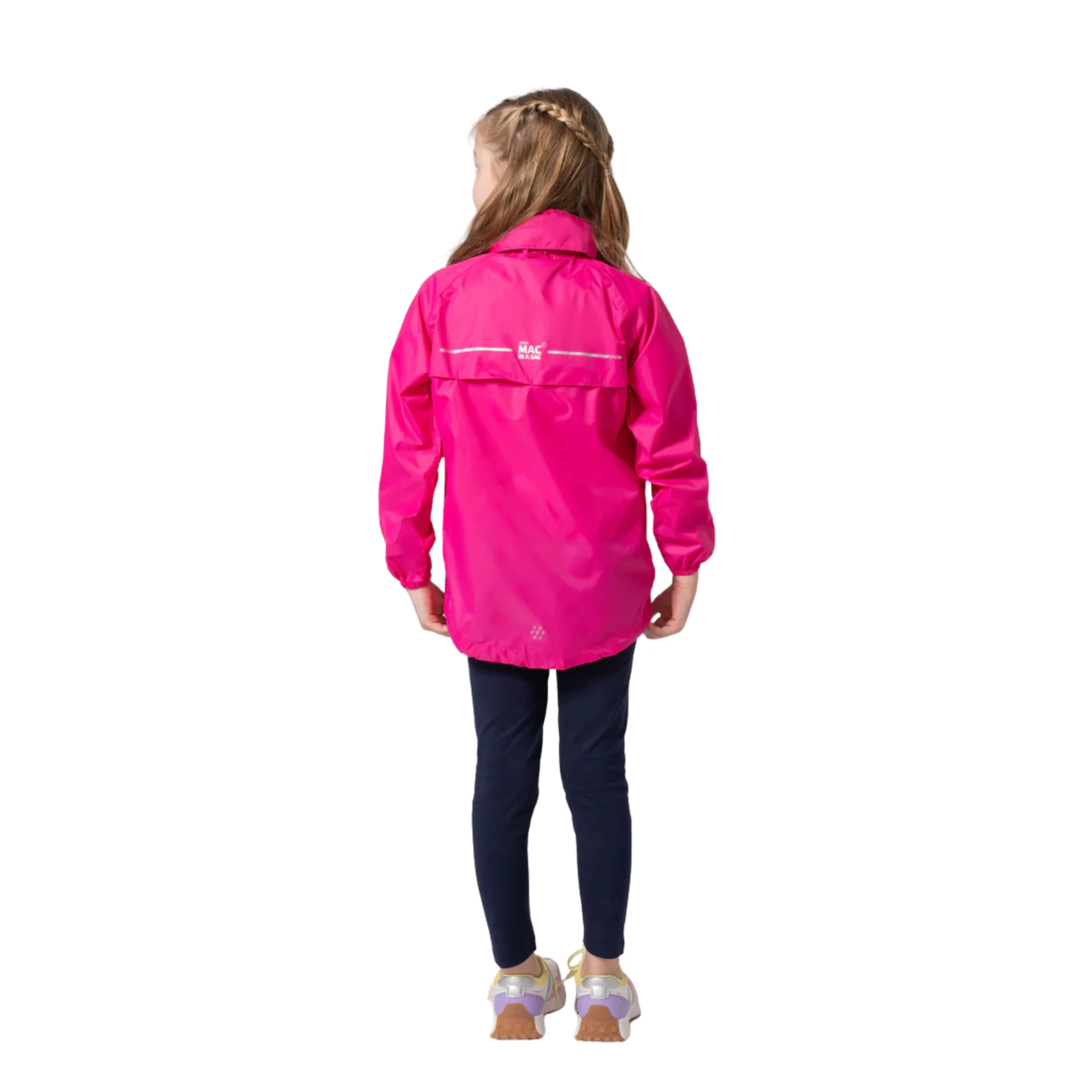 Mac In A Sac Kids Origin 2 Waterproof Jacket (New Pink)(Ages 2-13) - Image 5