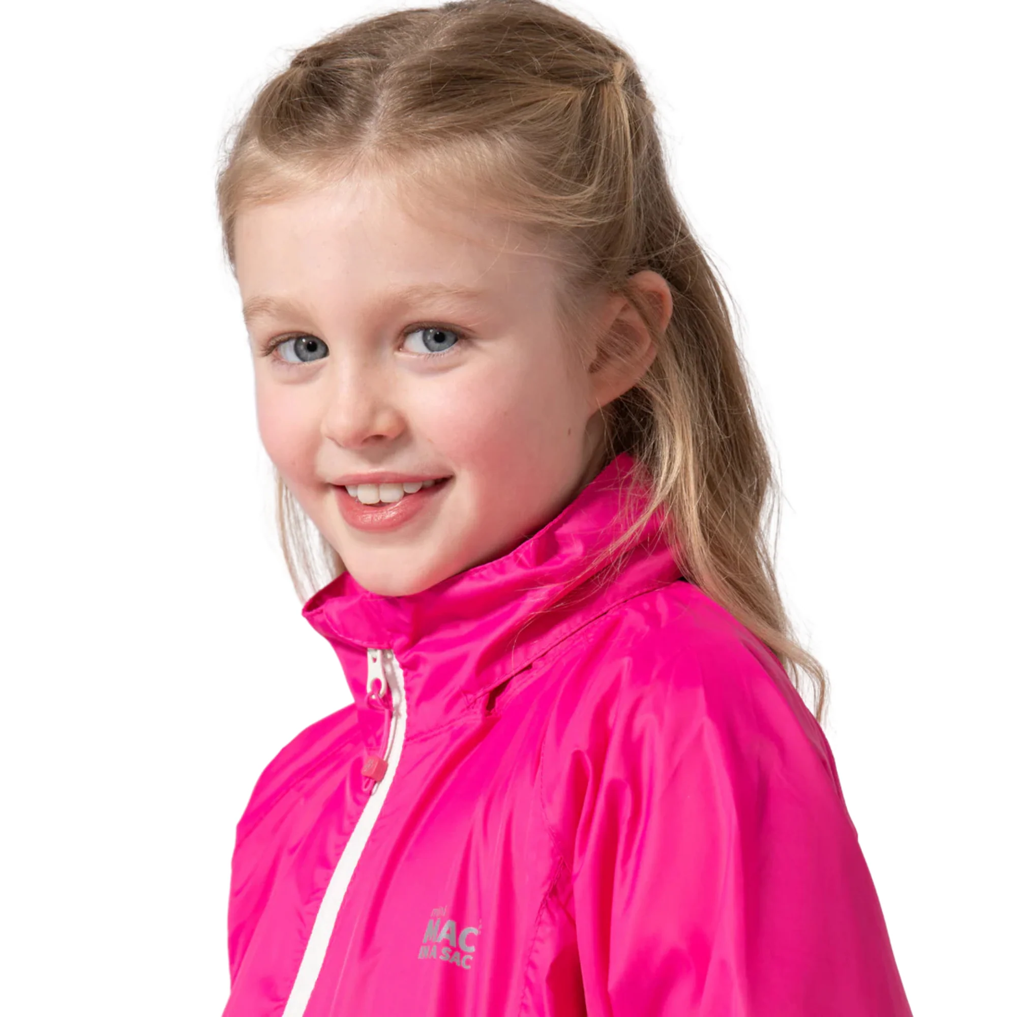Mac In A Sac Kids Origin 2 Waterproof Jacket (New Pink)(Ages 2-13) - Image 6
