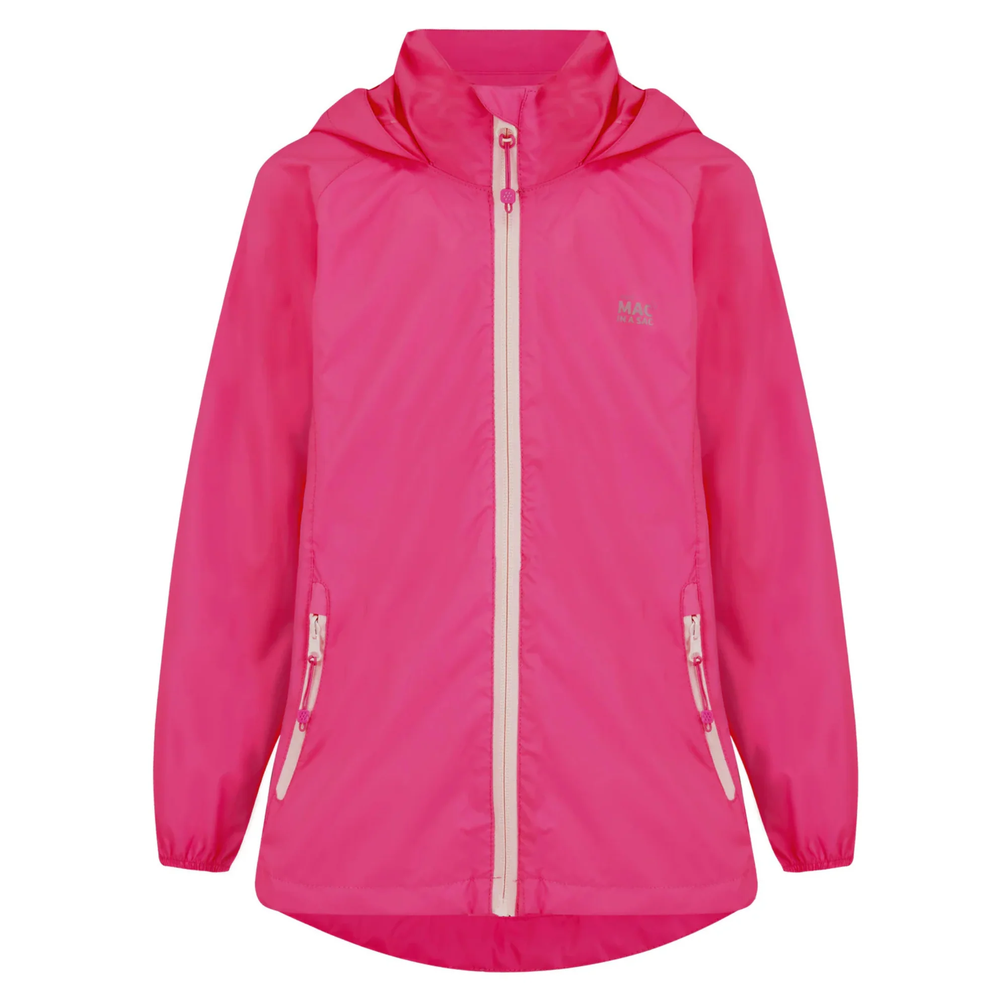 Mac In A Sac Kids Origin 2 Waterproof Jacket (New Pink)(Ages 2-13) - Image 9
