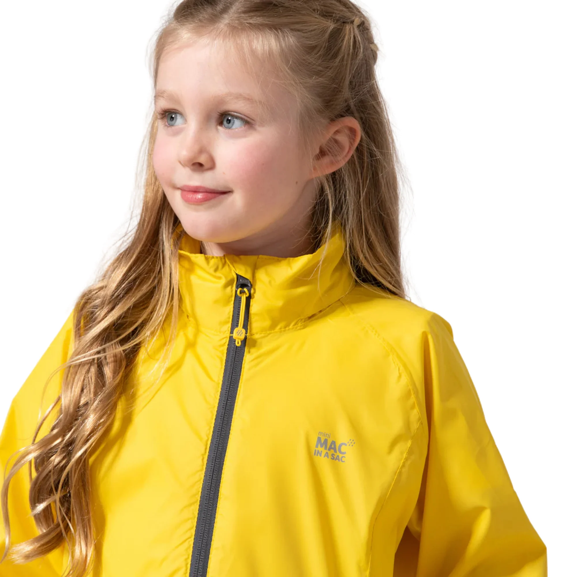 Mac In A Sac Kids Origin 2 Waterproof Jacket (Yellow)(Ages 2-13) - Image 4