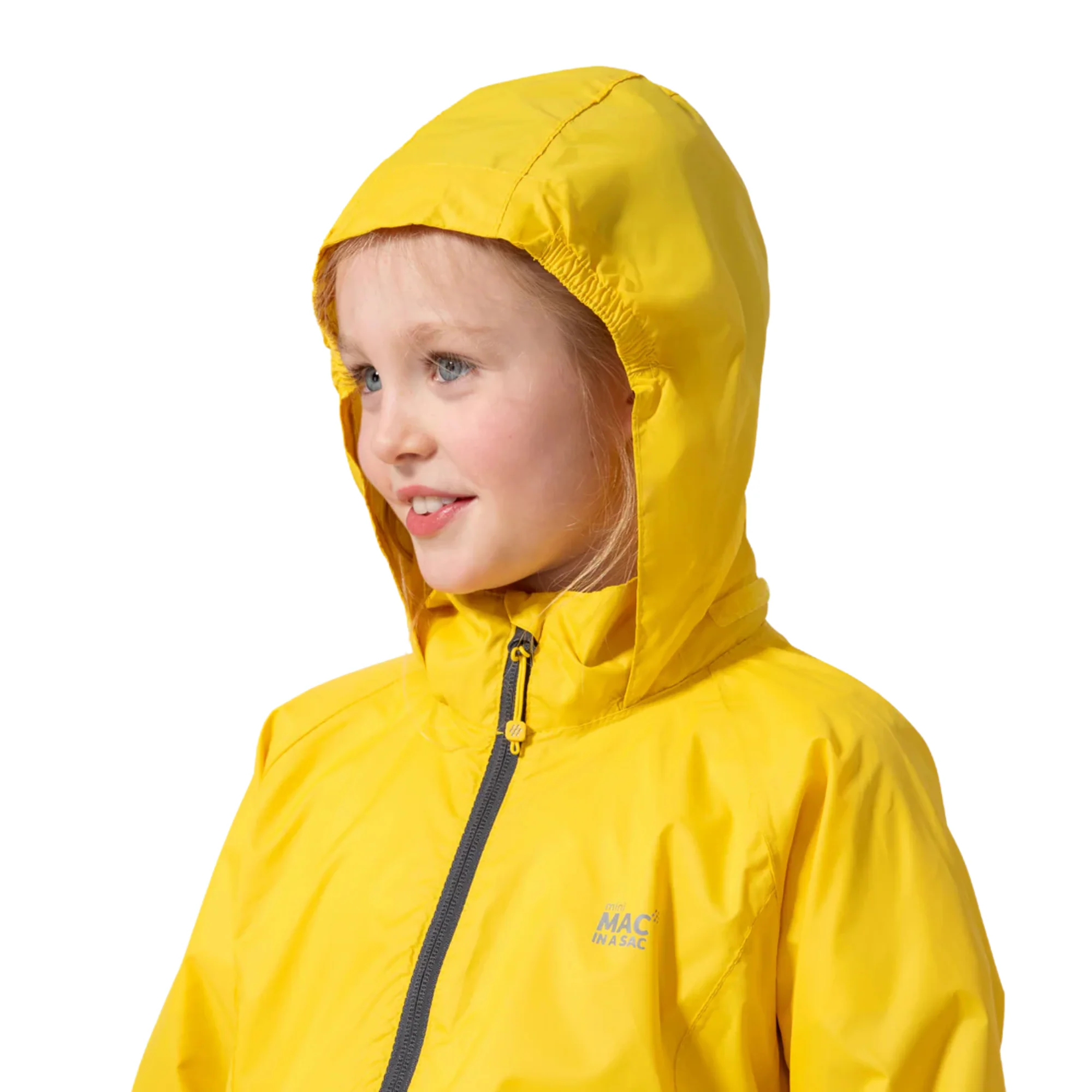 Mac In A Sac Kids Origin 2 Waterproof Jacket (Yellow)(Ages 2-13) - Image 5