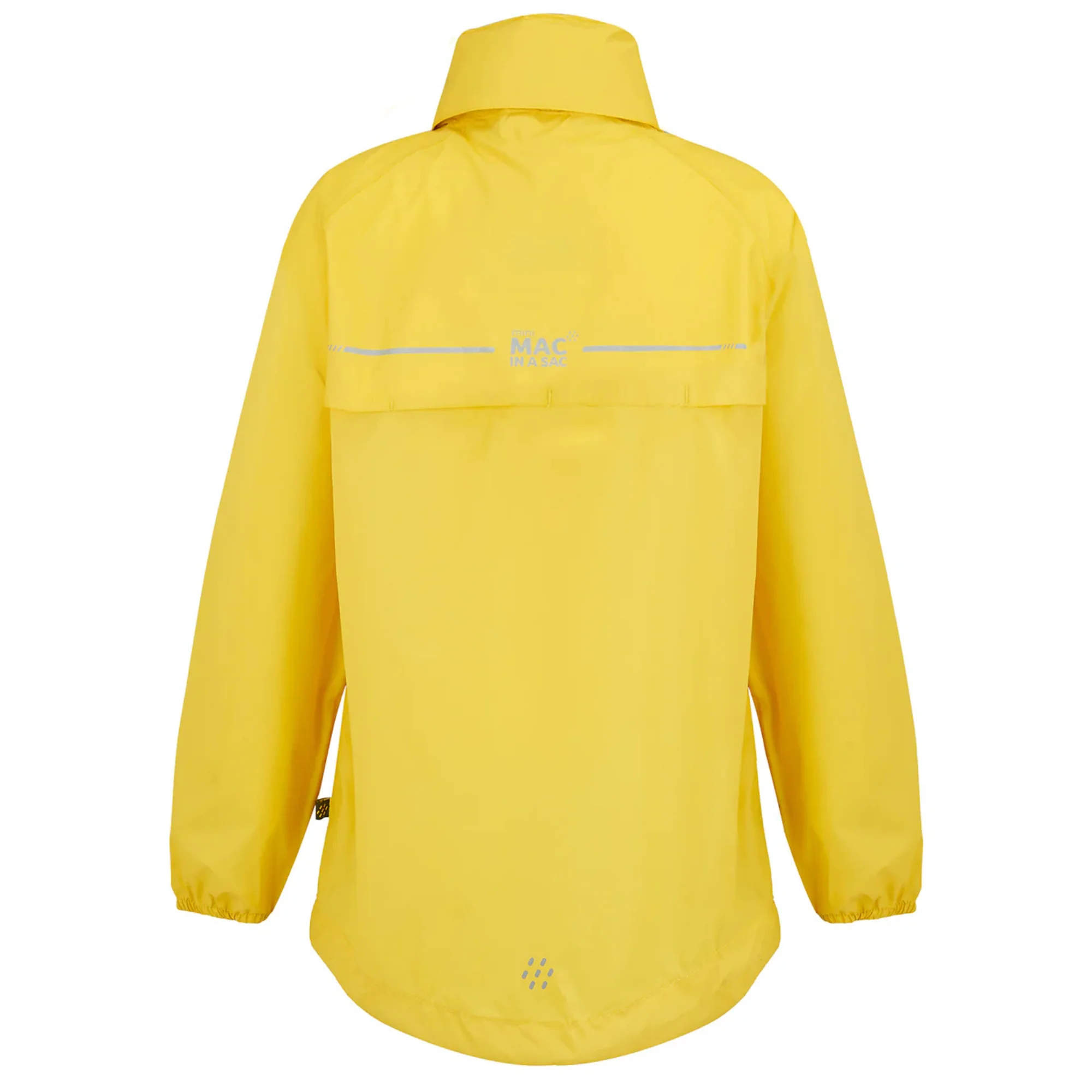 Mac In A Sac Kids Origin 2 Waterproof Jacket (Yellow)(Ages 2-13) - Image 9