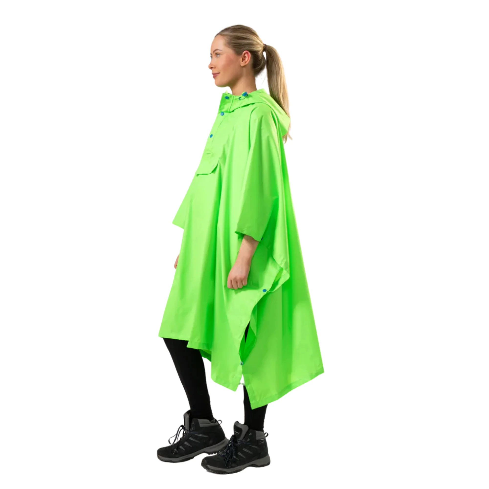 Mac-In-A-Sac Unisex Waterproof Poncho (Neon Green) - Image 2
