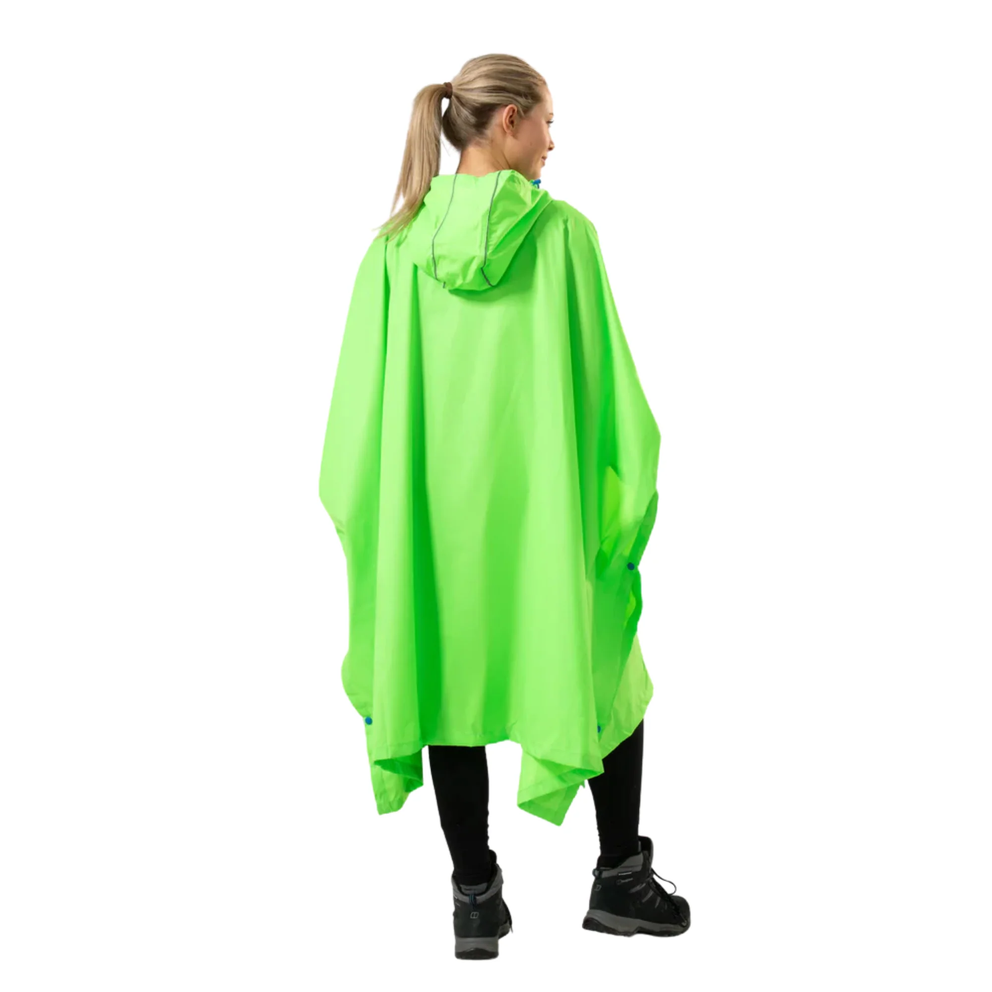 Mac-In-A-Sac Unisex Waterproof Poncho (Neon Green) - Image 3