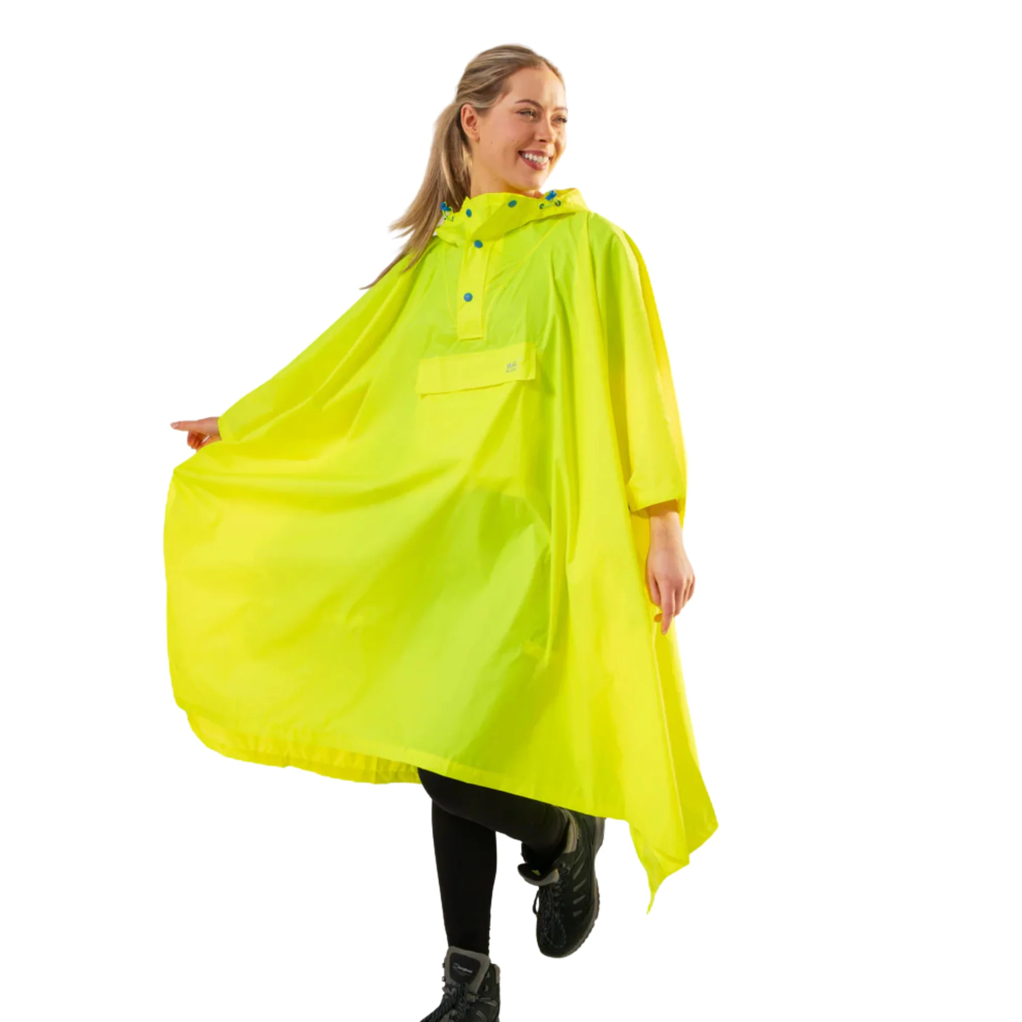 Mac-In-A-Sac Unisex Waterproof Poncho (Neon Yellow) - Image 3