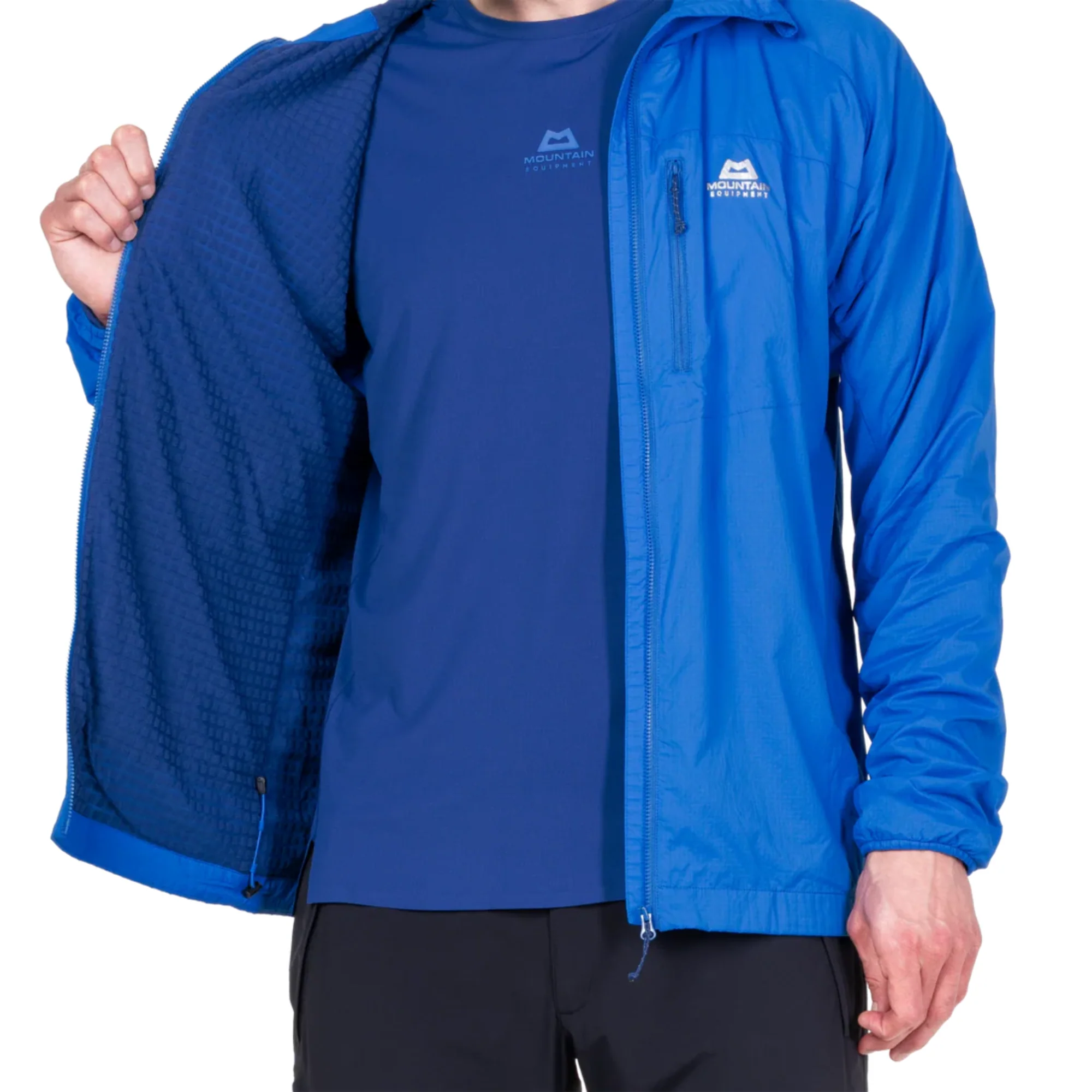Mountain Equipment Men's Aerotherm Hooded Softshell Jacket (Atlantic Blue) - Image 2