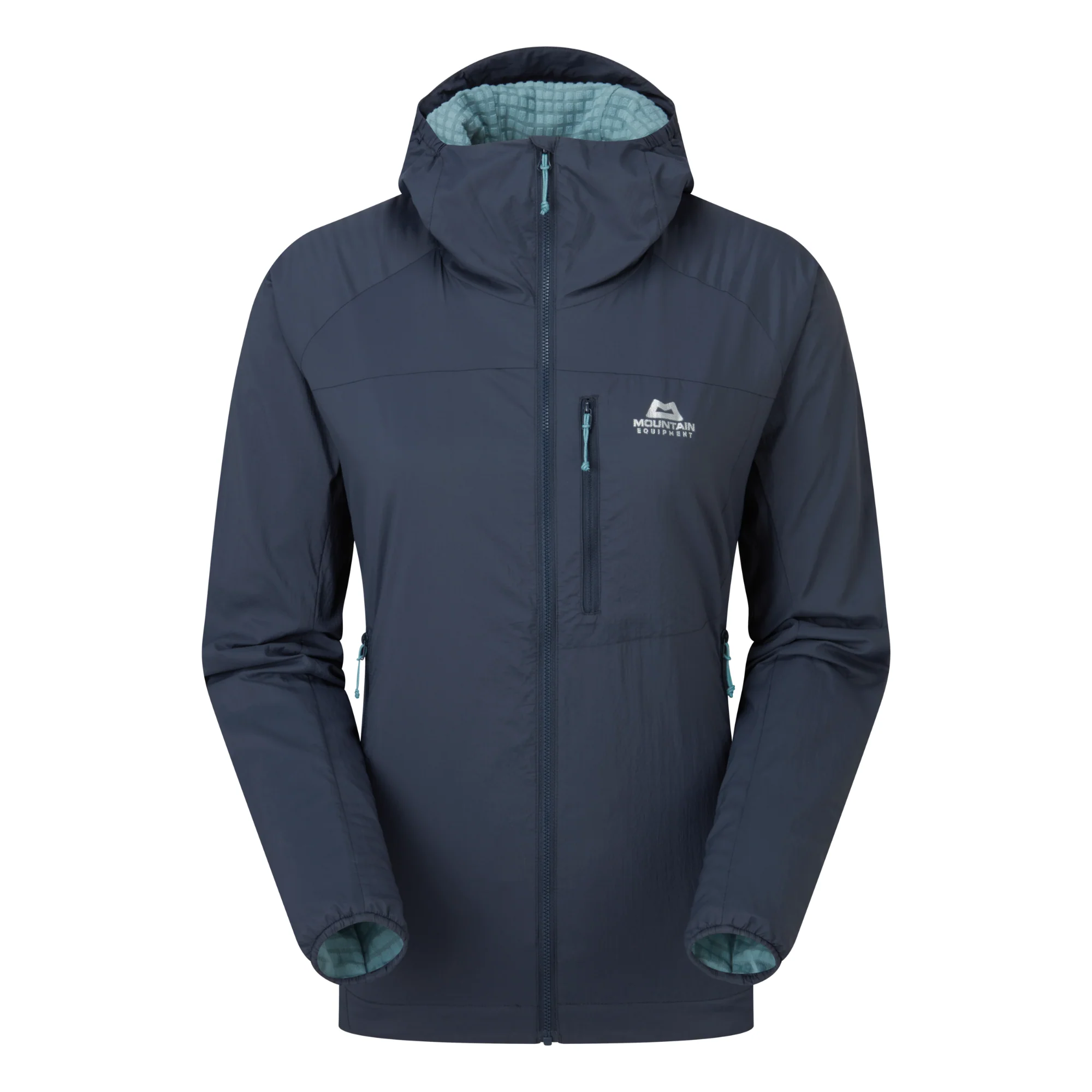 Mountain Equipment Women's Aerotherm Hooded Softshell Jacket (Blue Nights) - Image 13