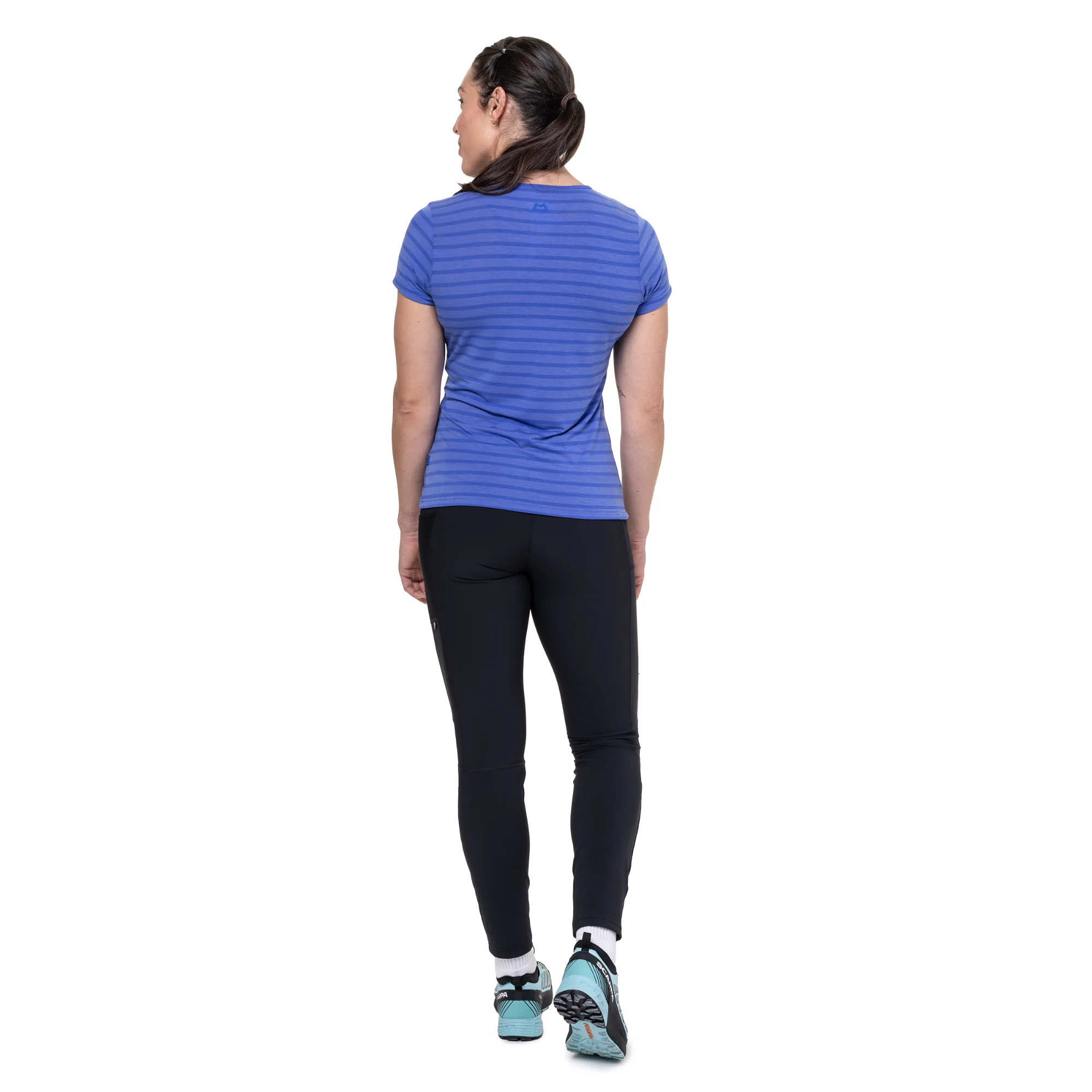 Mountain Equipment Women's Groundup Stripe Short Sleeve Technical Tee (Vivid Stripe) - Image 4