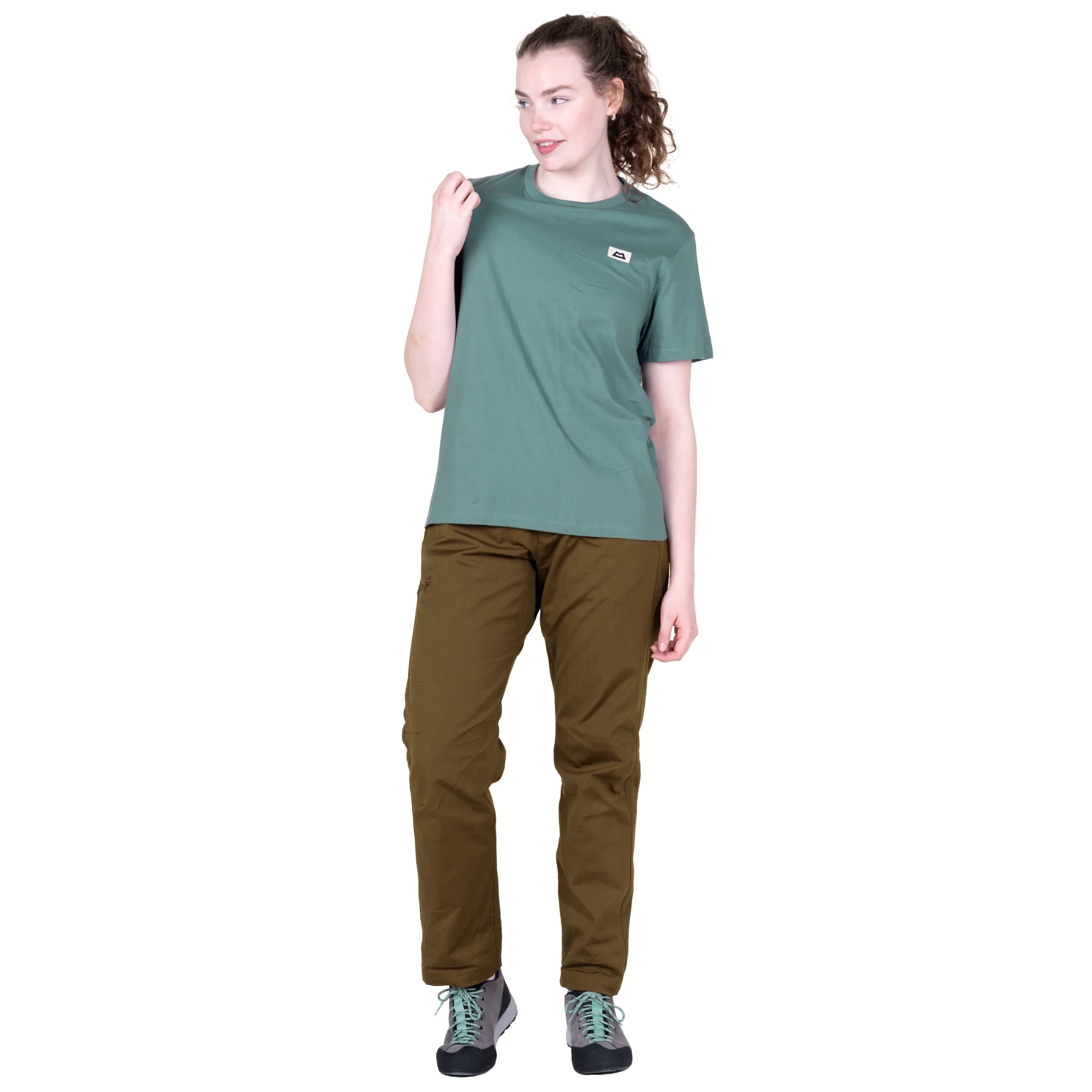 Mountain Equipment Women's Podus Organic Cotton Short Sleeve Tee (Goblin Blue) - Image 4