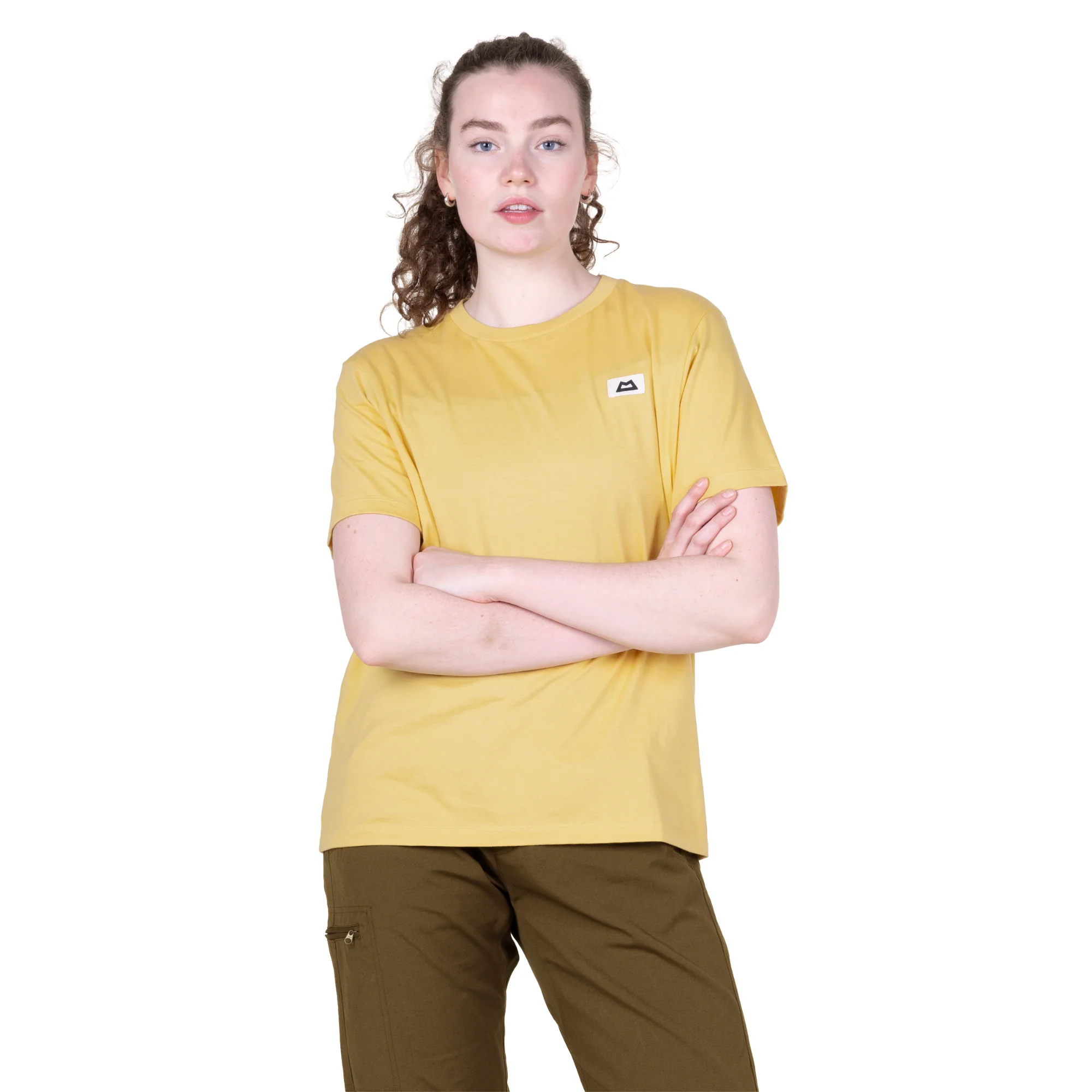 Mountain Equipment Women's Podus Organic Cotton Short Sleeve Tee (Rattan) - Image 3