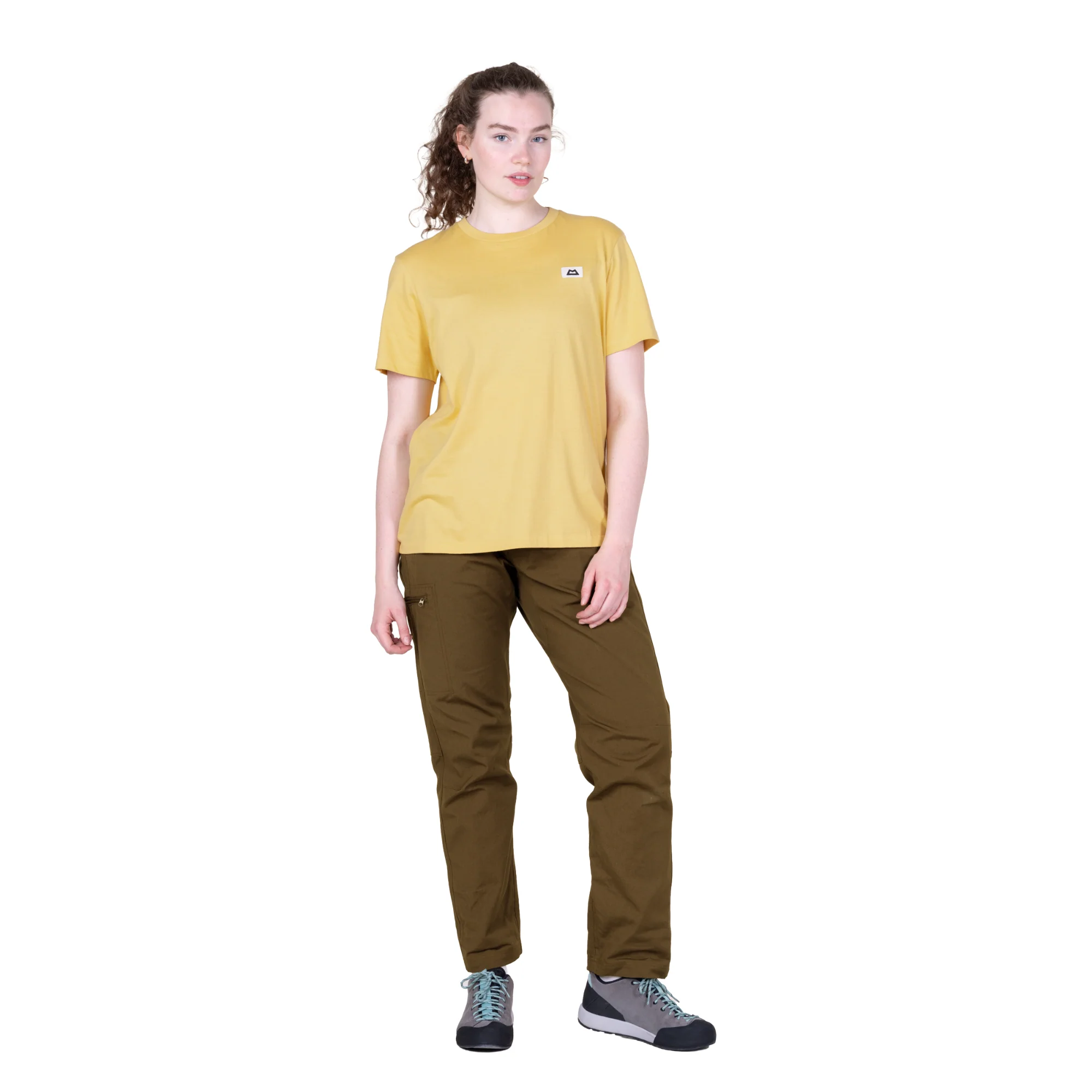 Mountain Equipment Women's Podus Organic Cotton Short Sleeve Tee (Rattan) - Image 4