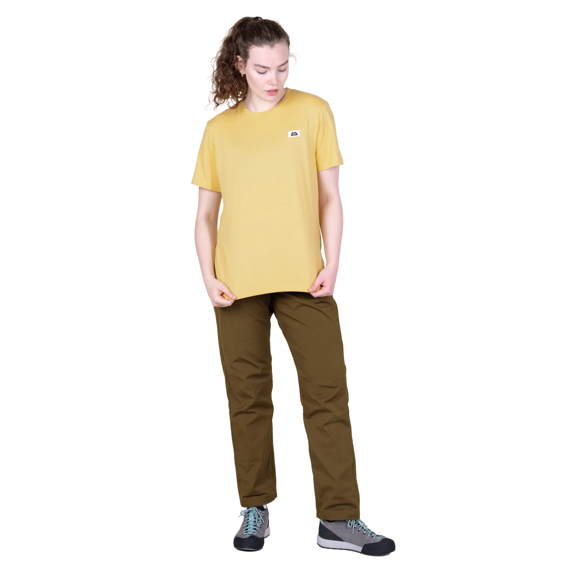 Mountain Equipment Women's Podus Organic Cotton Short Sleeve Tee (Rattan) - Image 5