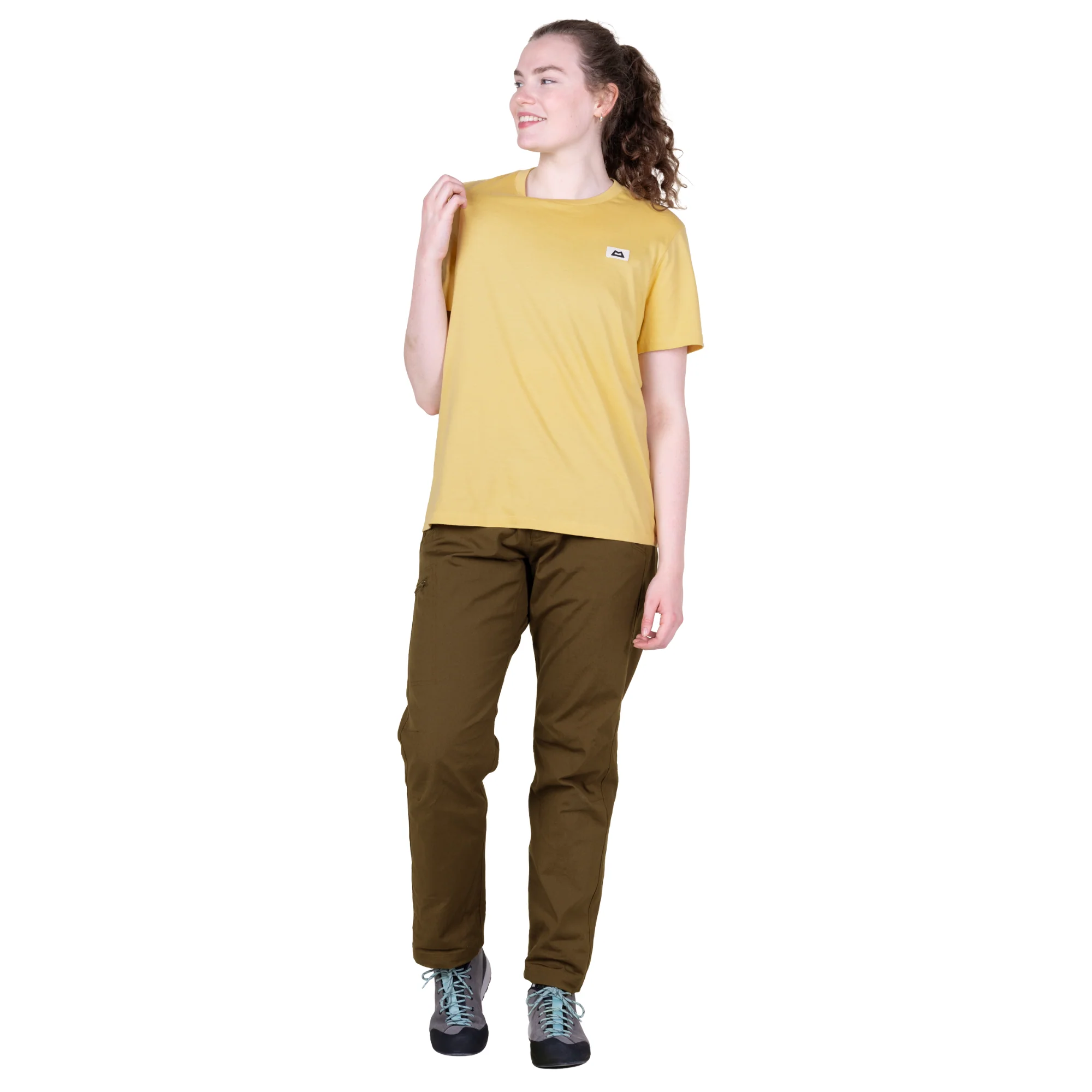 Mountain Equipment Women's Podus Organic Cotton Short Sleeve Tee (Rattan) - Image 7