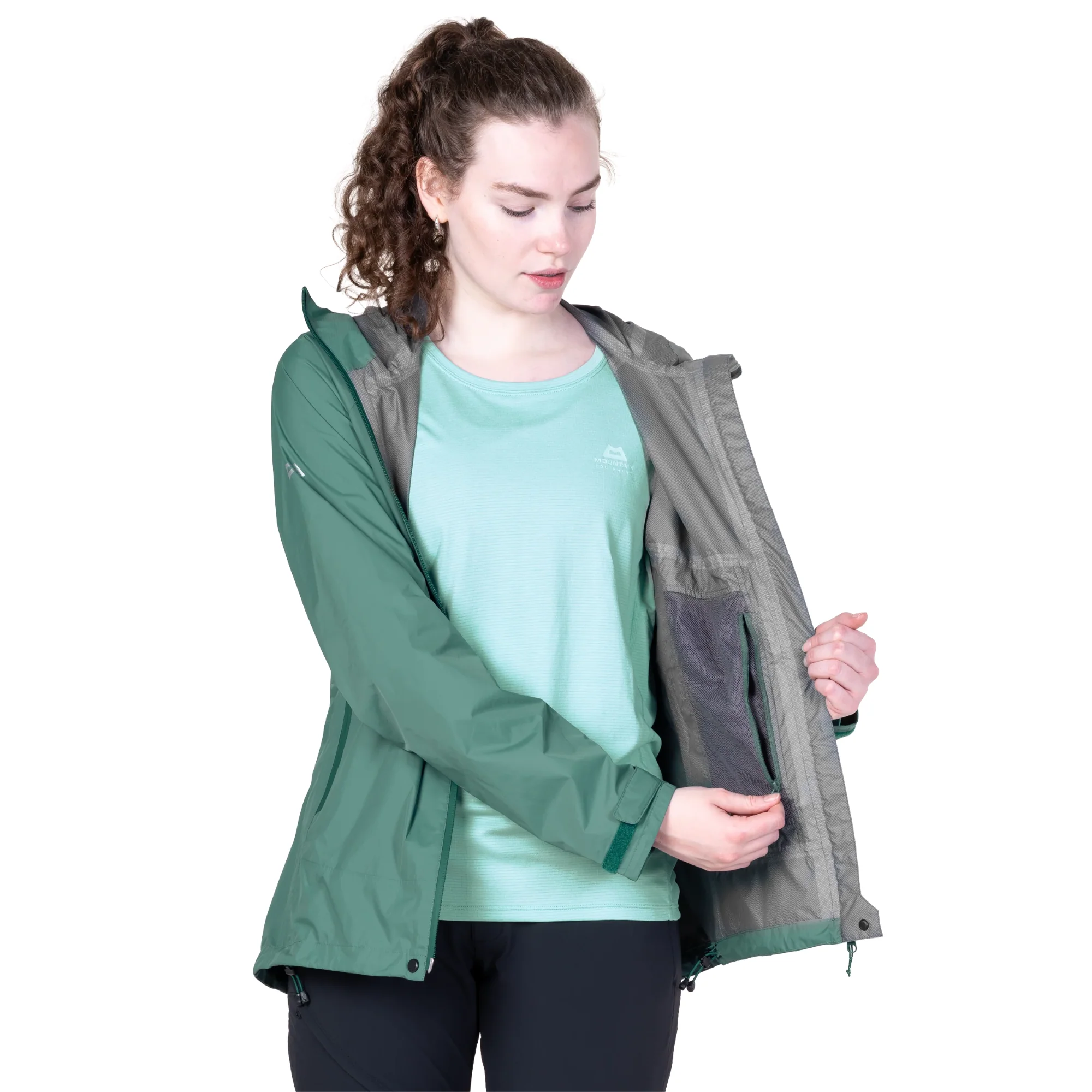 Mountain Equipment Women's Raintower 2.5L Waterproof Jacket (Sea Pine) - Image 3
