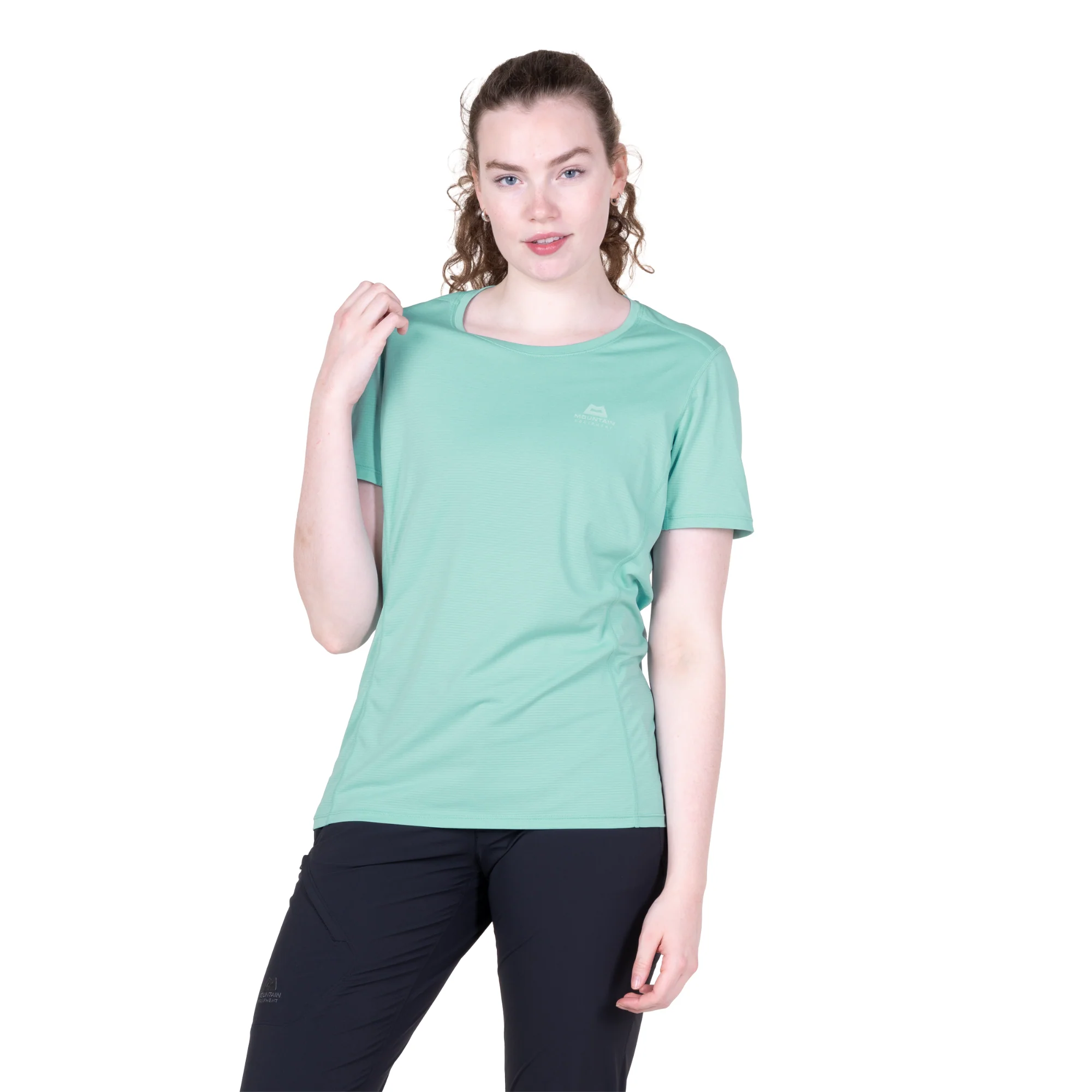 Mountain Equipment Women's Tempi Short Sleeve Technical Tee (Aqua) - Image 2