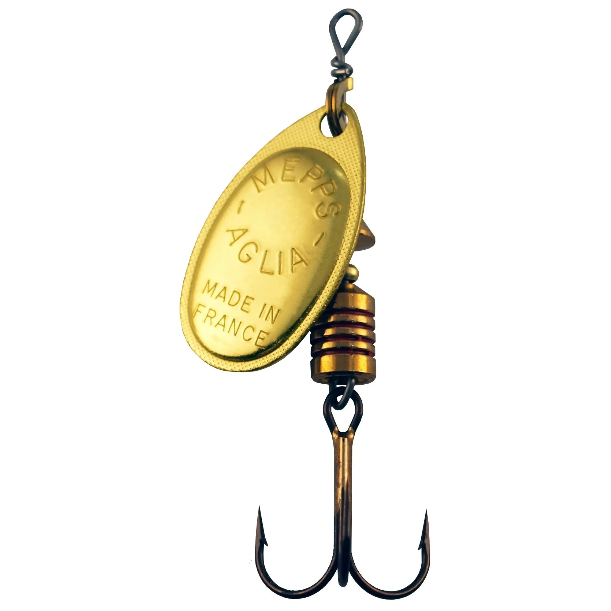 Mepps Aglia Original Spinning Metal Lure (2.5g/Size 0)(Gold)