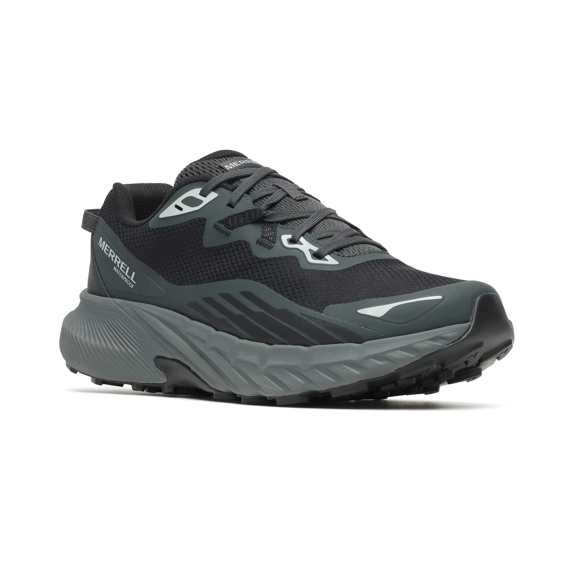 Merrell Men's Agility Trail Waterproof Trail Running Shoes (Black)