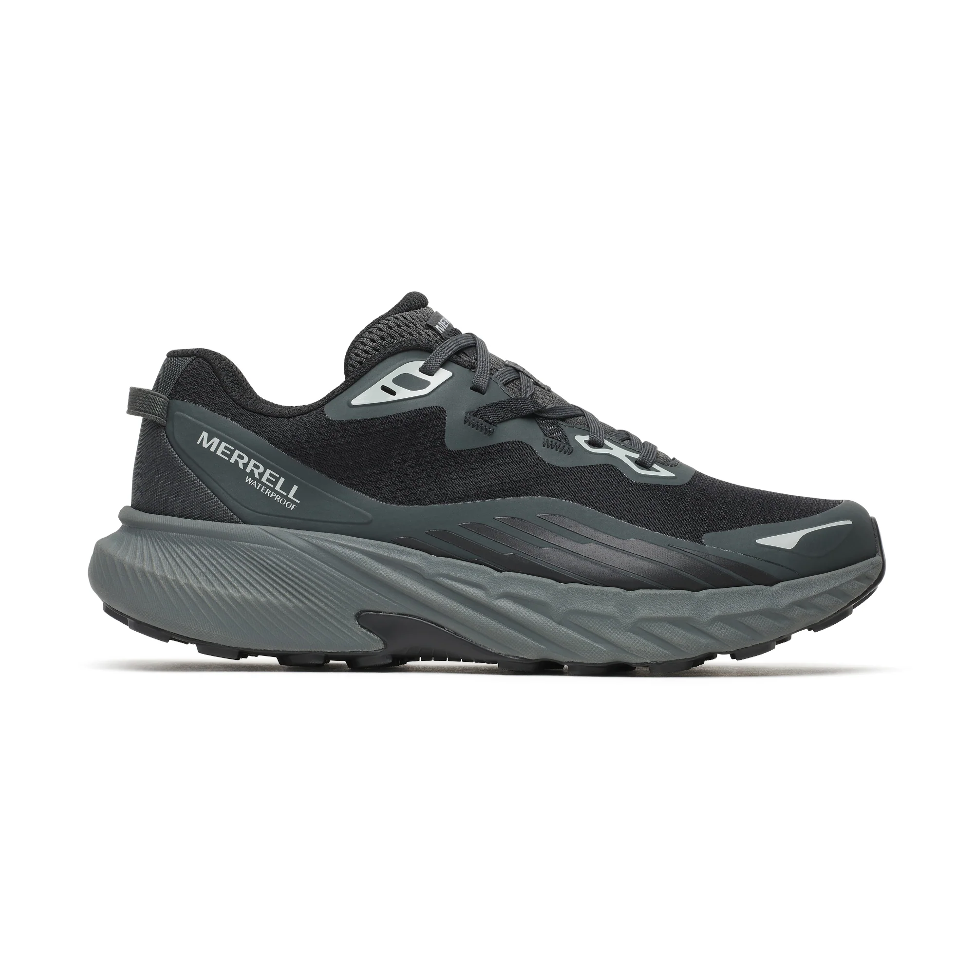 Merrell Men's Agility Trail Waterproof Trail Running Shoes (Black) - Image 2