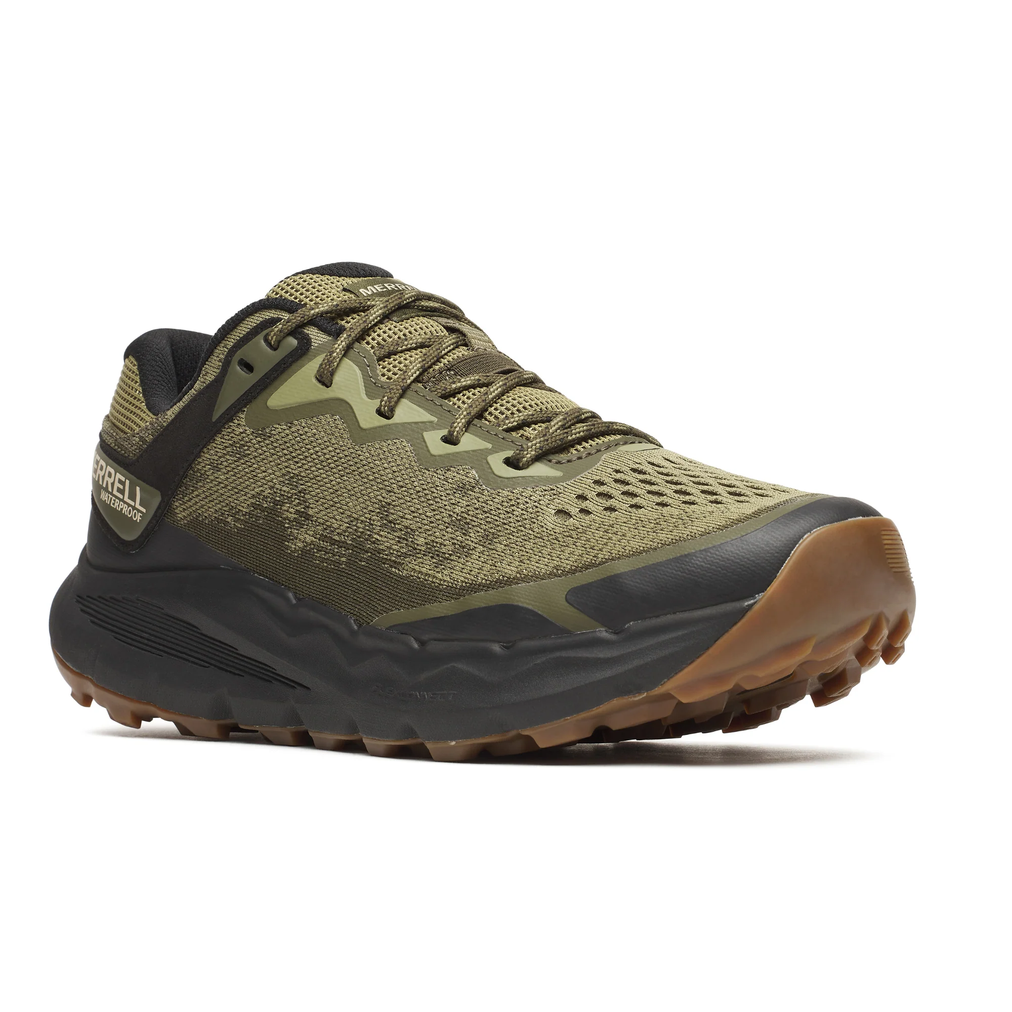 Merrell Men's Nova 4 Vegan Friendly Waterproof Trail Walking/Running Shoes (Olivine) - Image 3