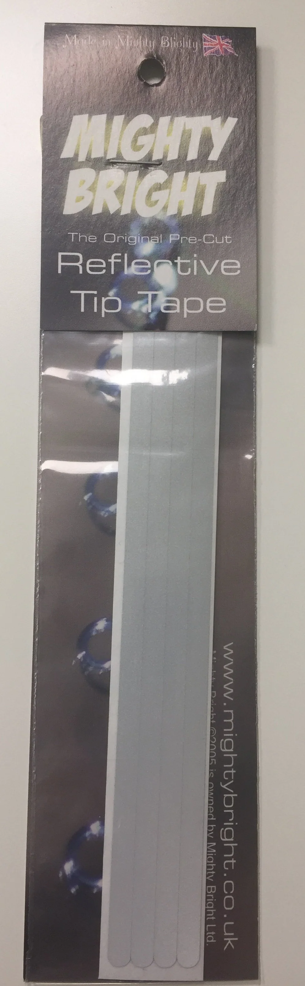 Dennett Mighty Bright Reflective Tip Tape (White)(4 Strips)