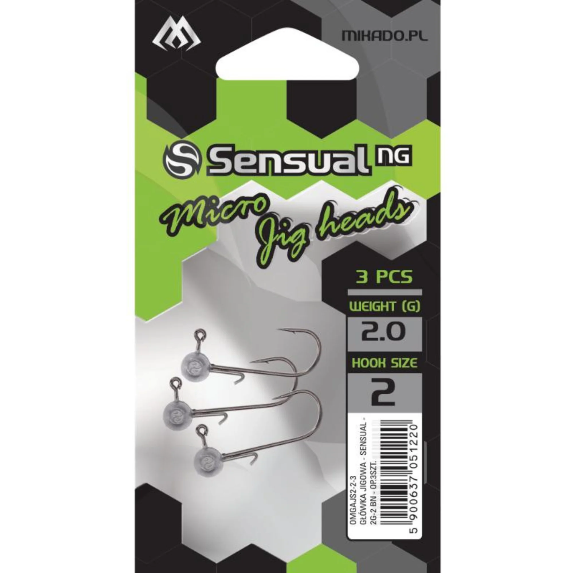 Mikado Sensual NG Micro Jig Head Hook (4g/#6)(3 Pack) - Image 2