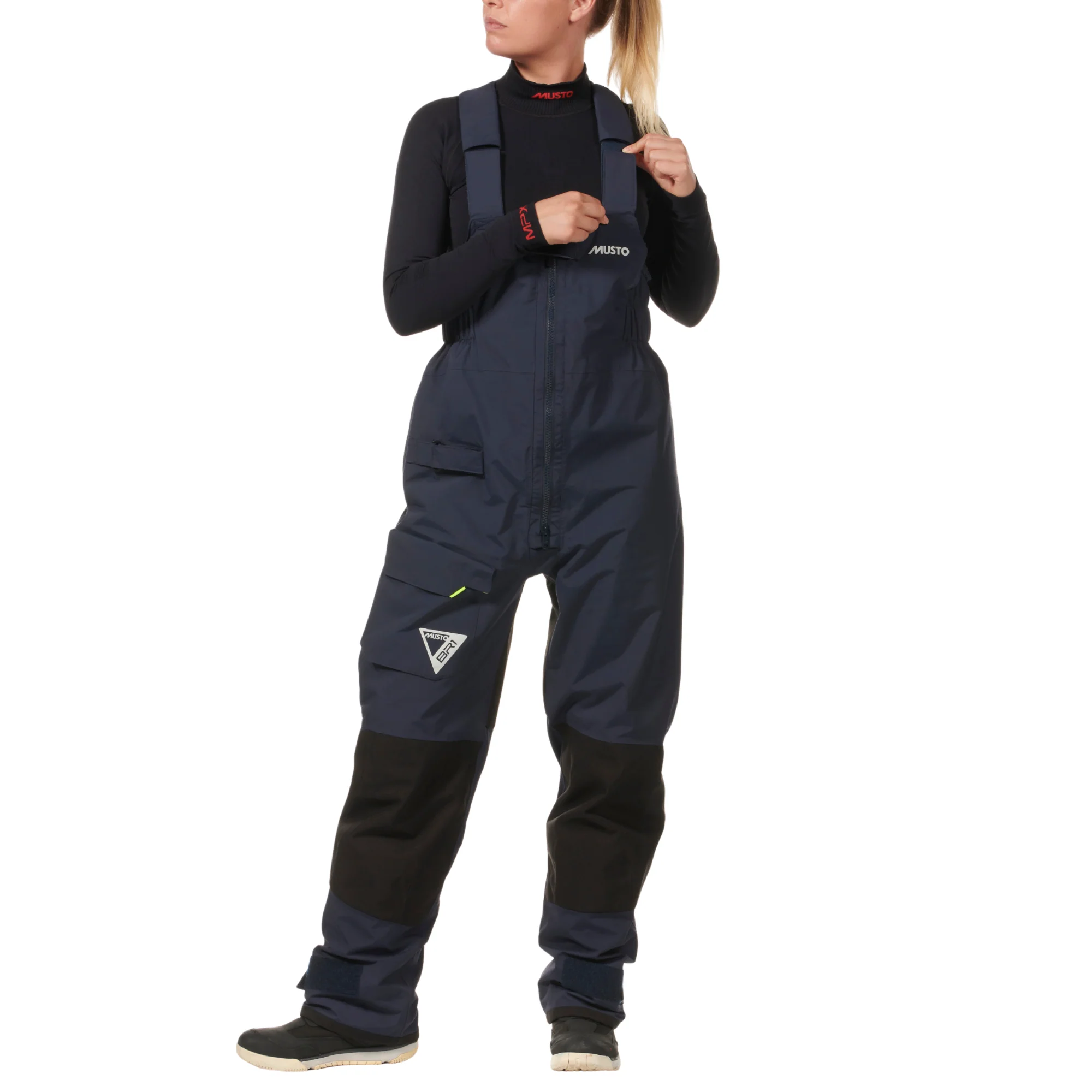 Musto Women's BR1 Channel Waterproof Sailing Trousers/Salopettes (True Navy) - Image 6