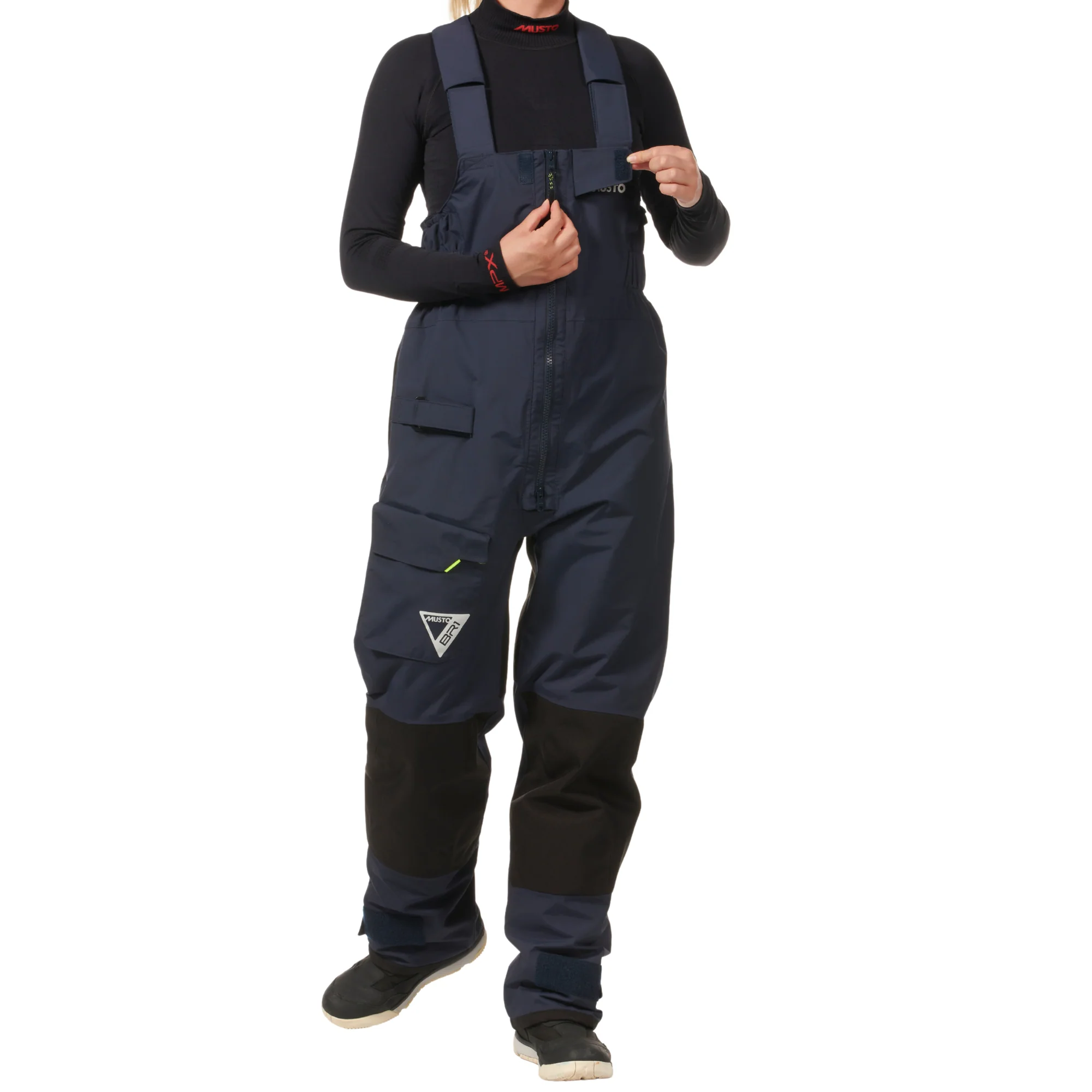 Musto Women's BR1 Channel Waterproof Sailing Trousers/Salopettes (True Navy) - Image 8