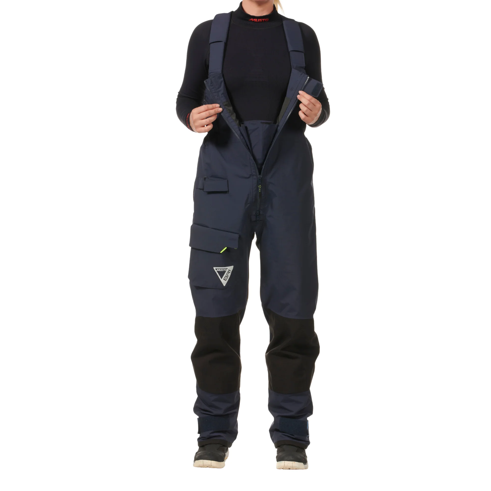 Musto Women's BR1 Channel Waterproof Sailing Trousers/Salopettes (True Navy) - Image 9