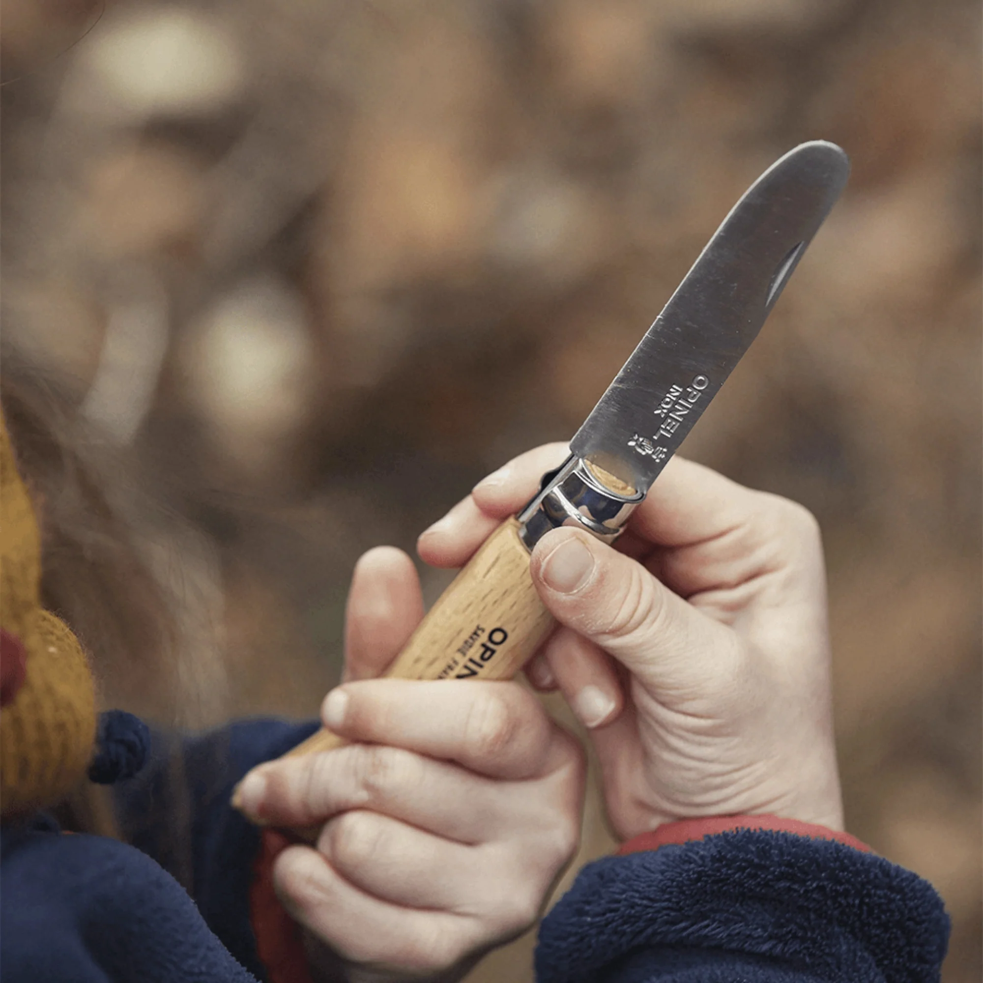 My First Opinel Kids Boxset (Round-Tipped Folding Knife + Sheath) - Image 7