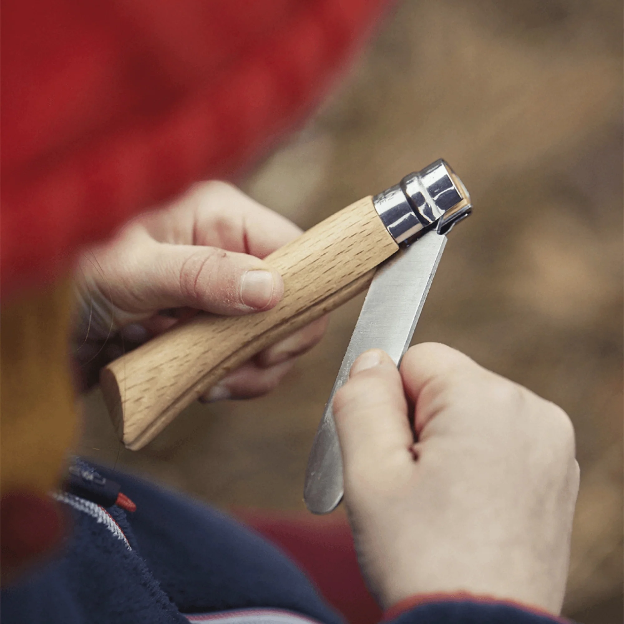 My First Opinel Kids Boxset (Round-Tipped Folding Knife + Sheath) - Image 8