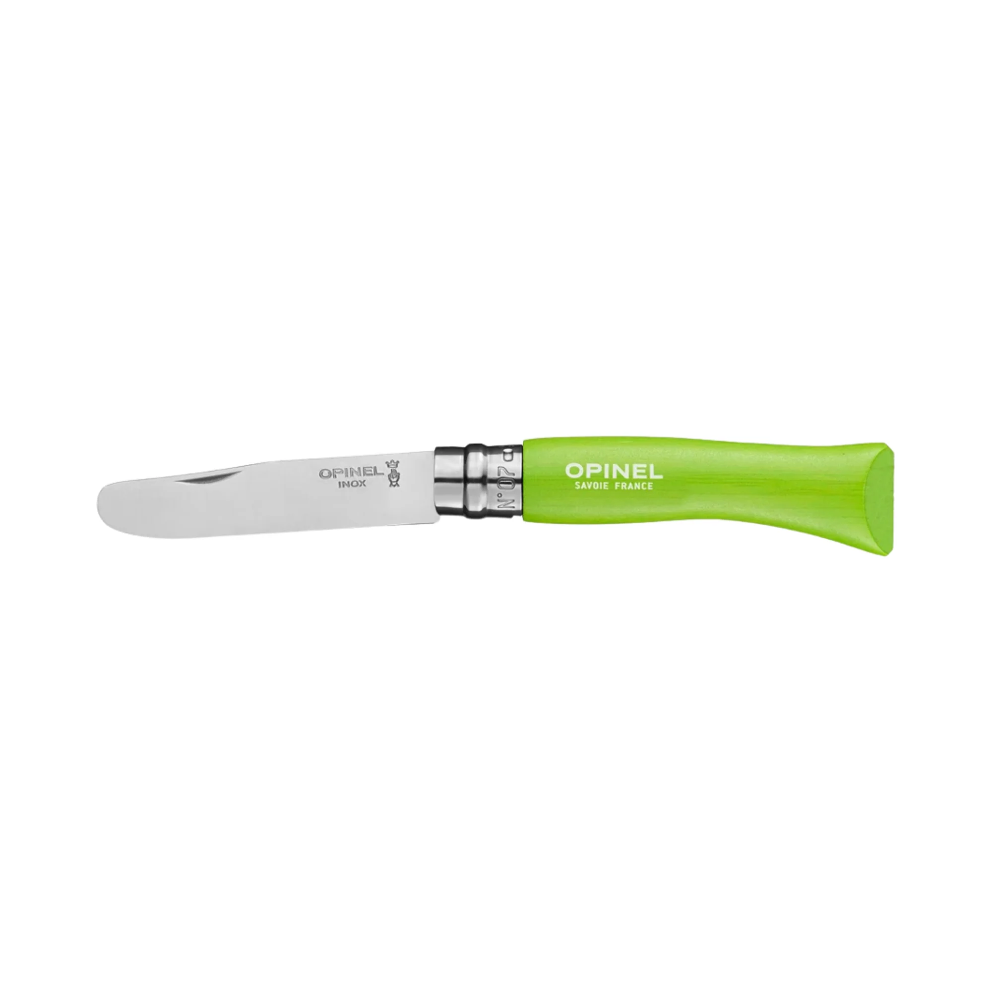 My First Opinel Kids #7 Stainless Steel Round Ended Knife (Apple)