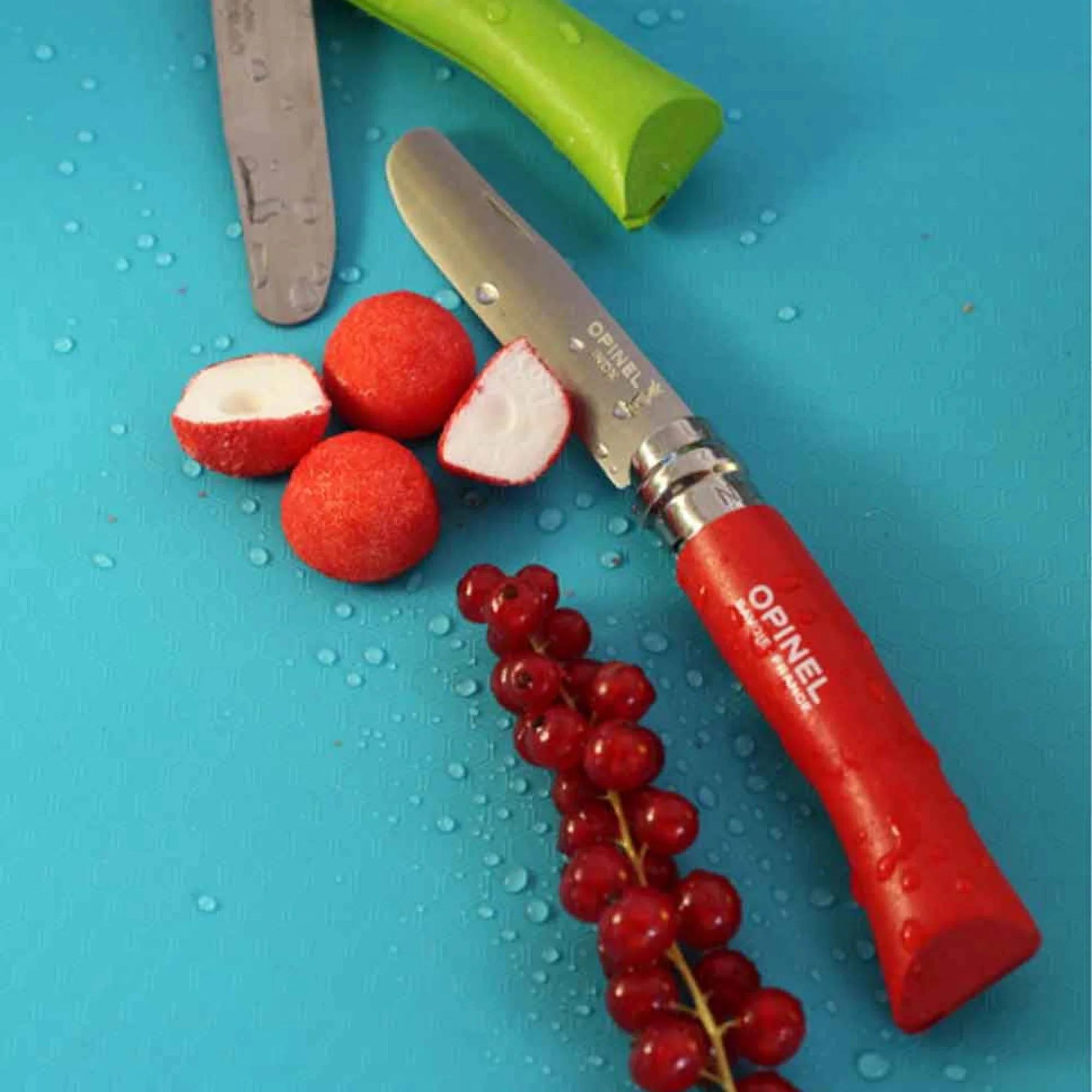 My First Opinel Kids #7 Stainless Steel Round Ended Knife (Red) - Image 5