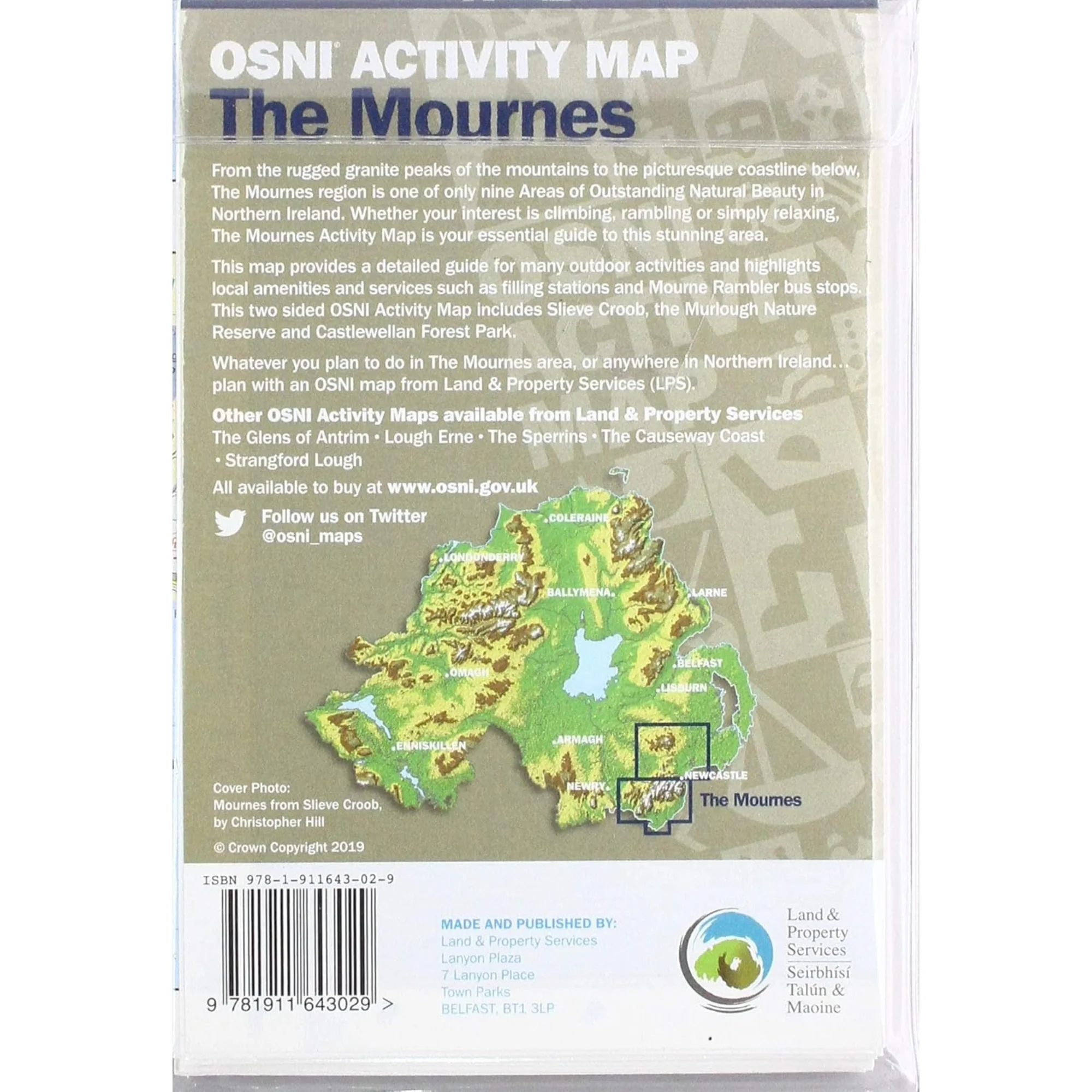 Ordnance Survey of Northern Ireland Activity Map - The Mourne Mountains (1:25 000) - Image 2