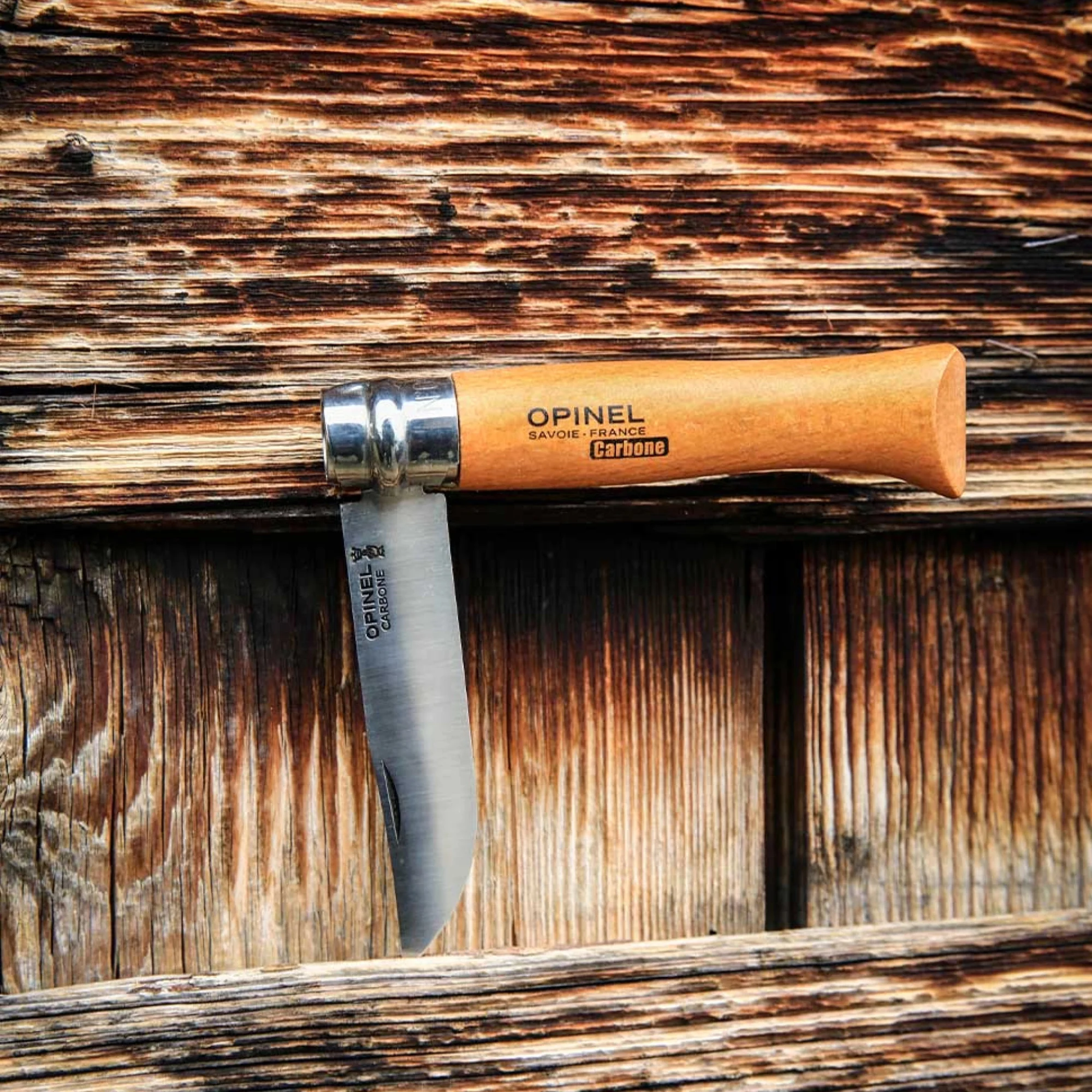 Opinel #7 Carbon Blade Folding Pocket Knife (Loose) - Image 5