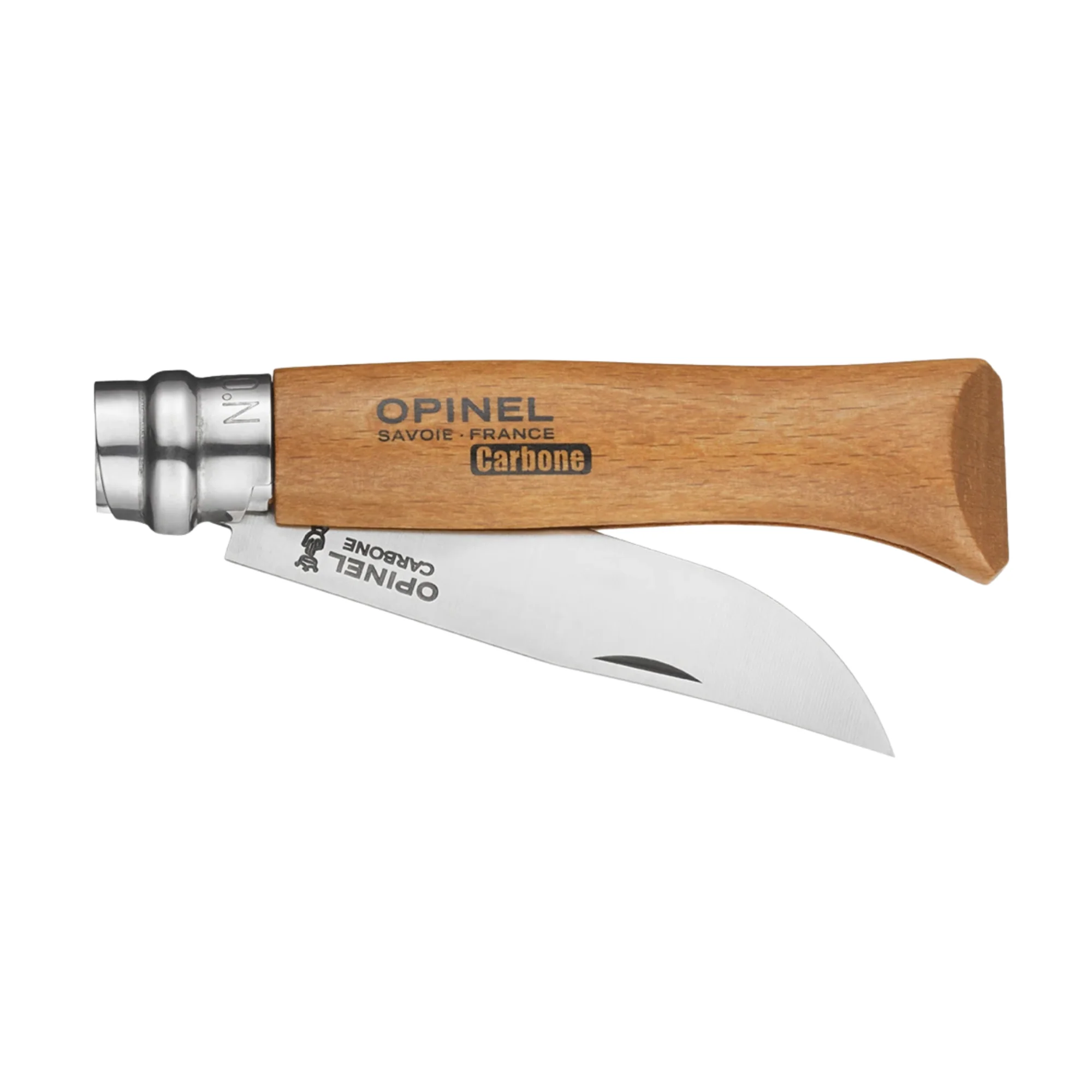 Opinel #8 Carbon Blade Folding Pocket Knife (Loose) - Image 2