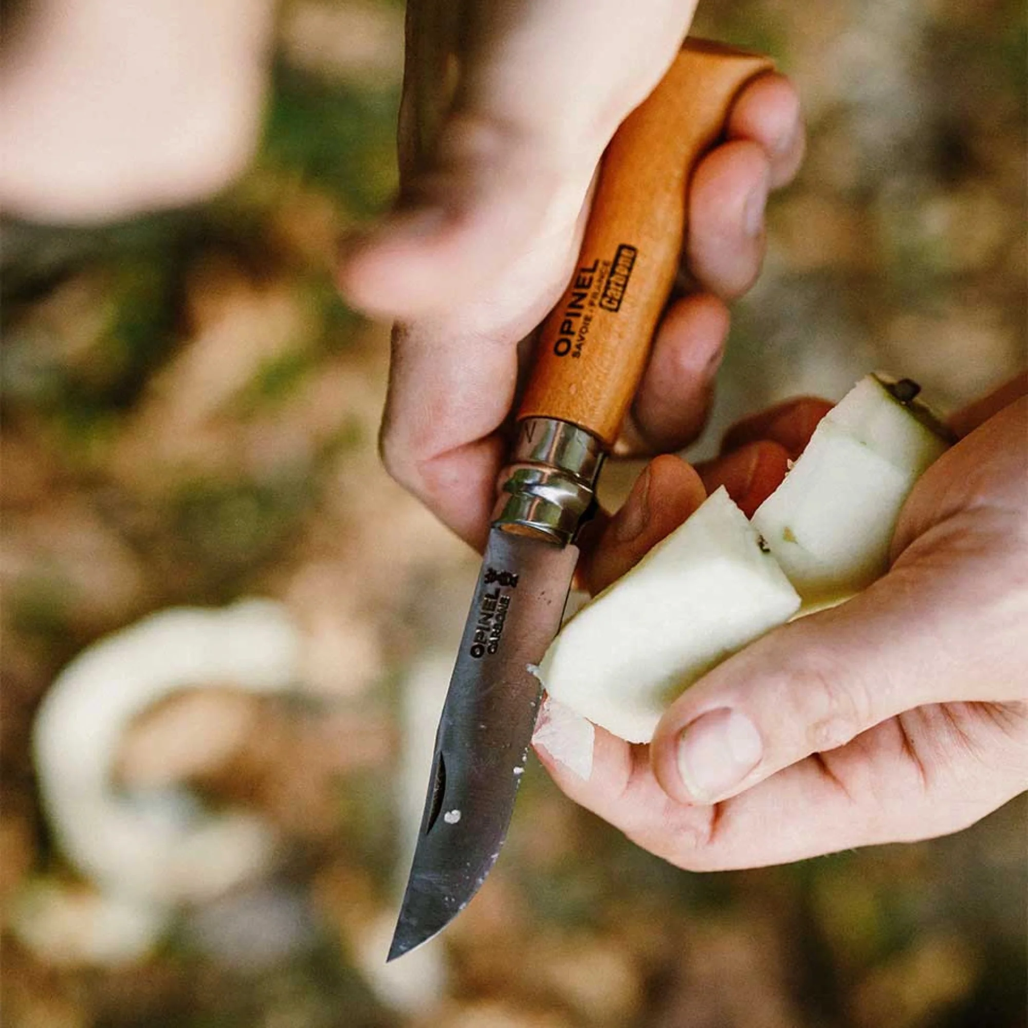 Opinel #8 Carbon Blade Folding Pocket Knife (Loose) - Image 5